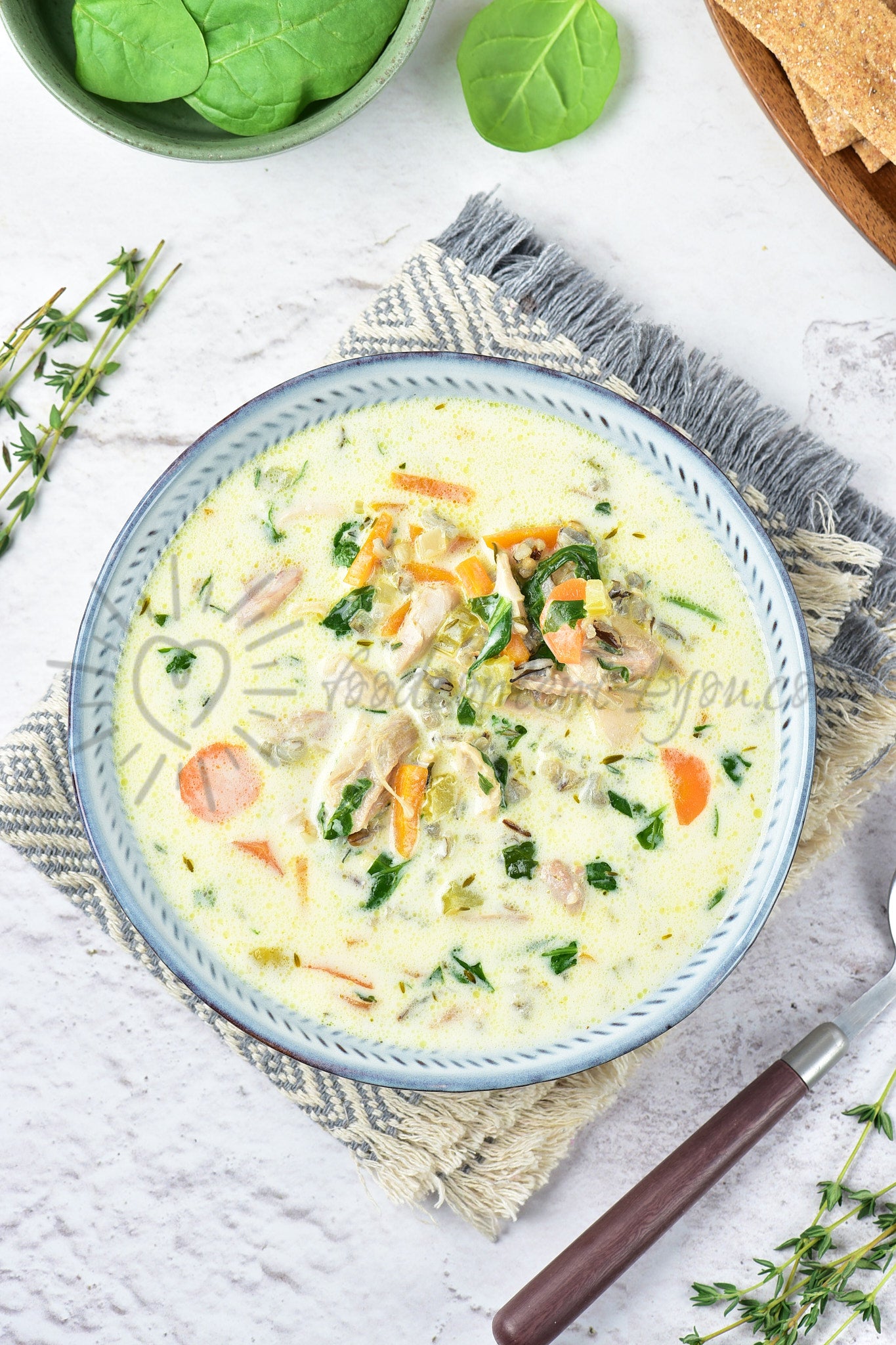Chicken and Wild Rice Soup - Set 4 of 5