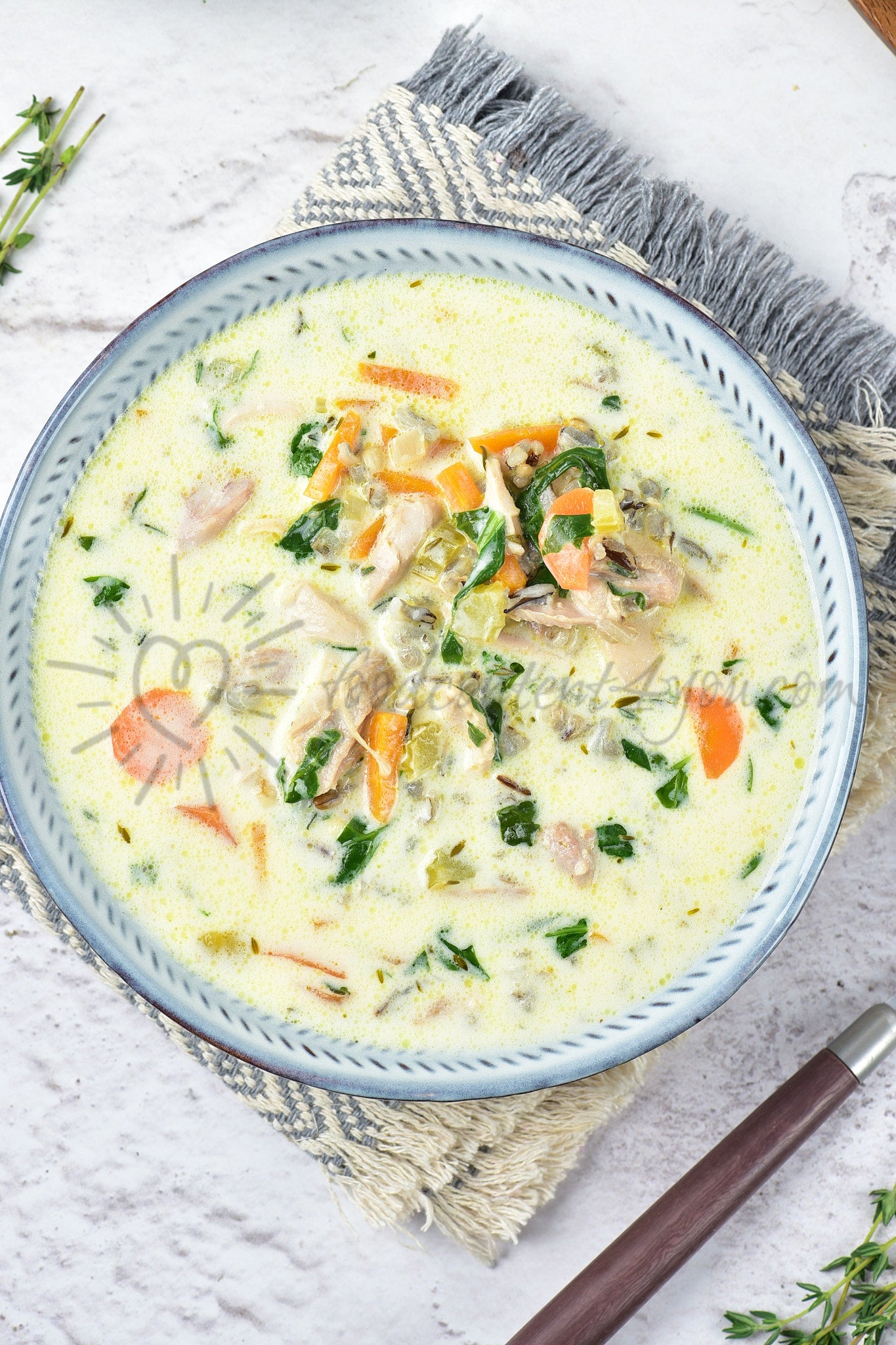 Chicken and Wild Rice Soup - Set 4 of 5