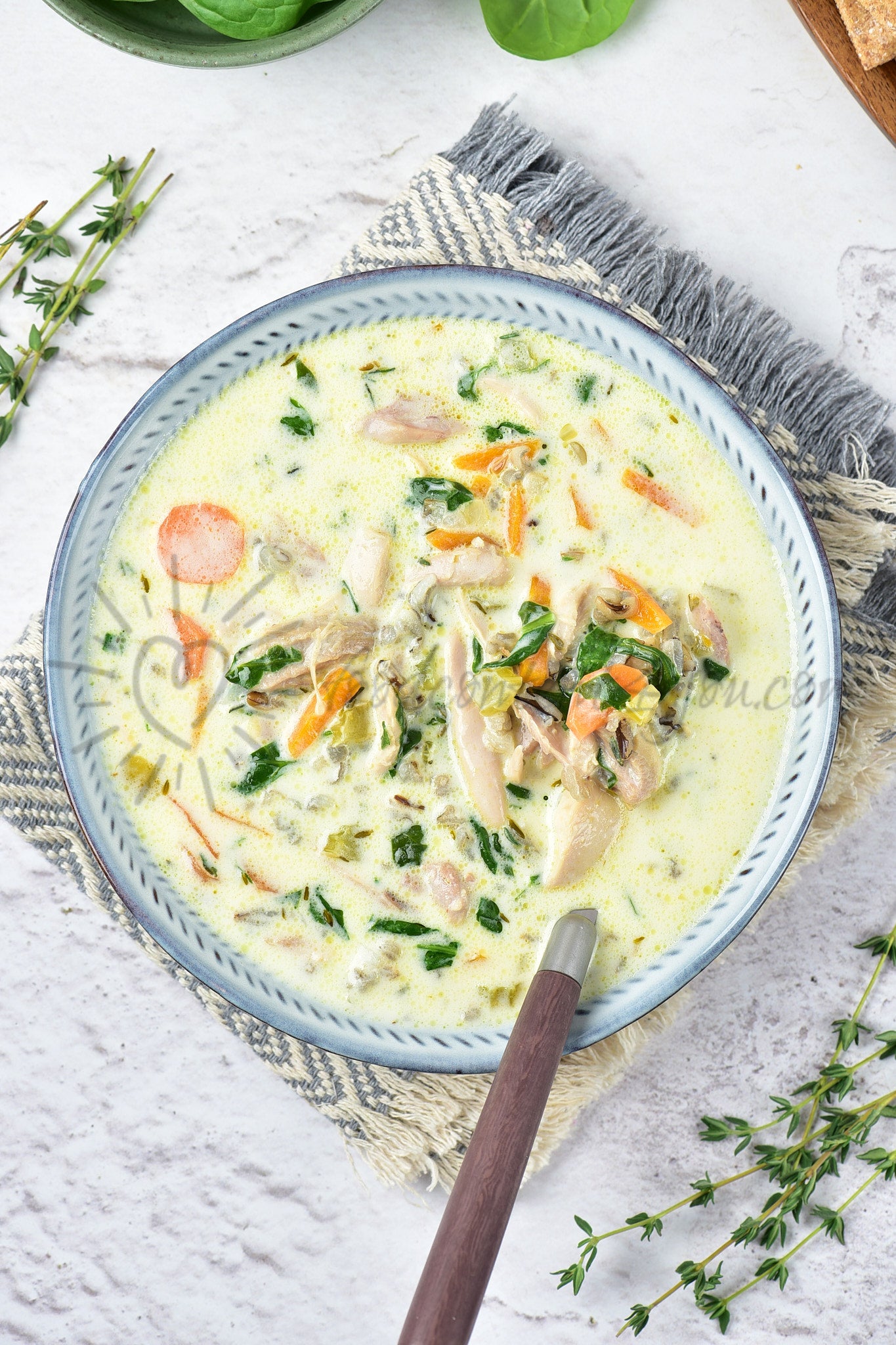 Chicken and Wild Rice Soup - Set 4 of 5