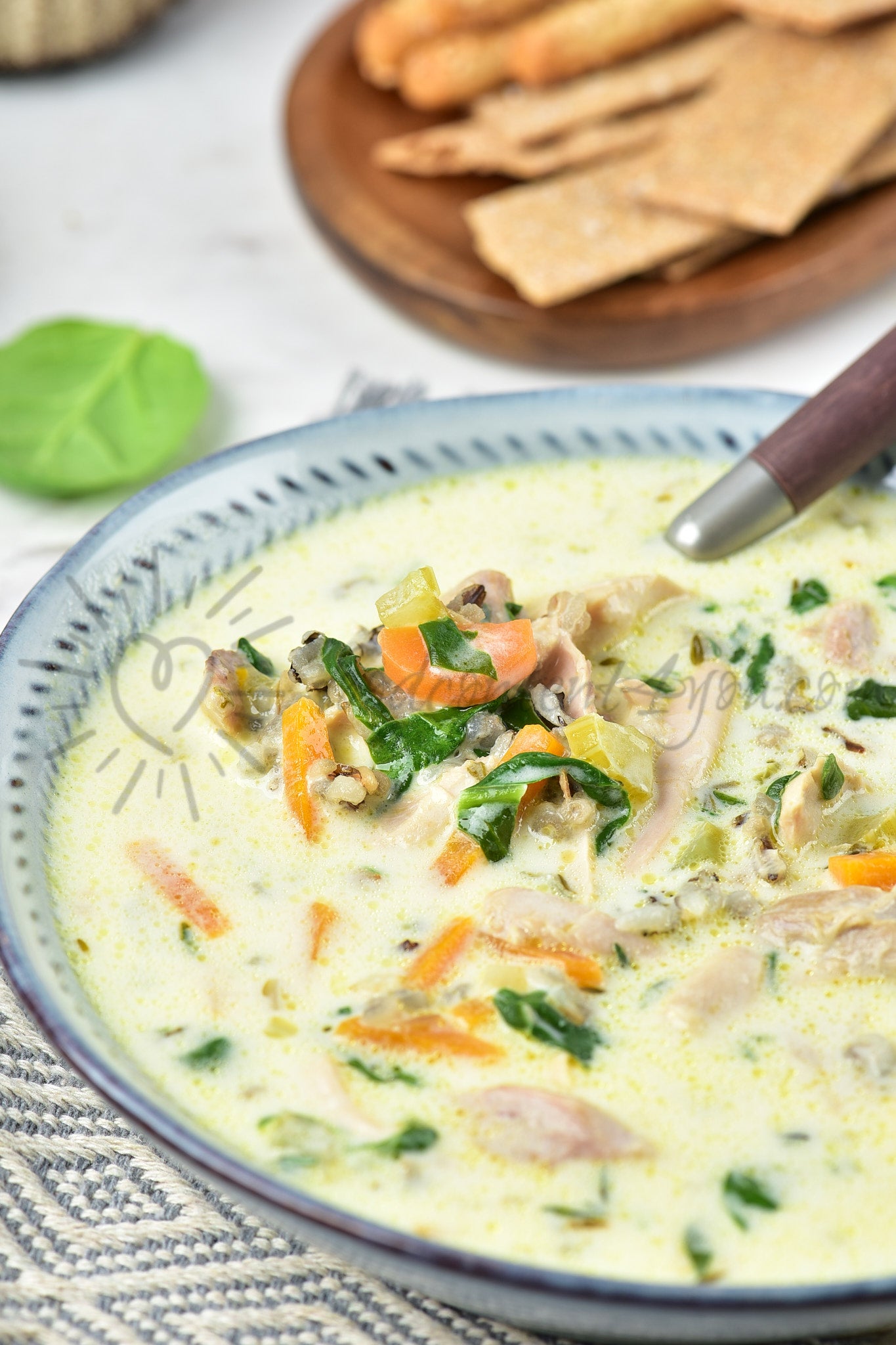 Chicken and Wild Rice Soup - Set 4 of 5