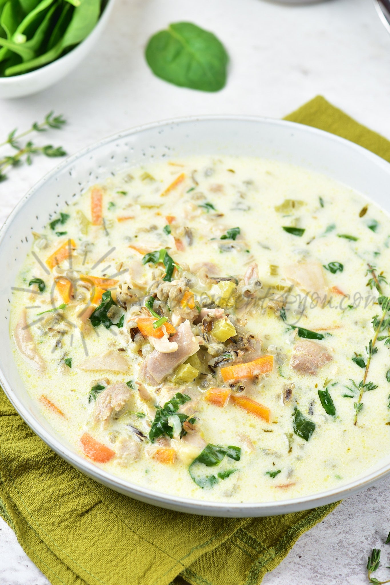 Chicken and Wild Rice Soup - Set 5 of 5