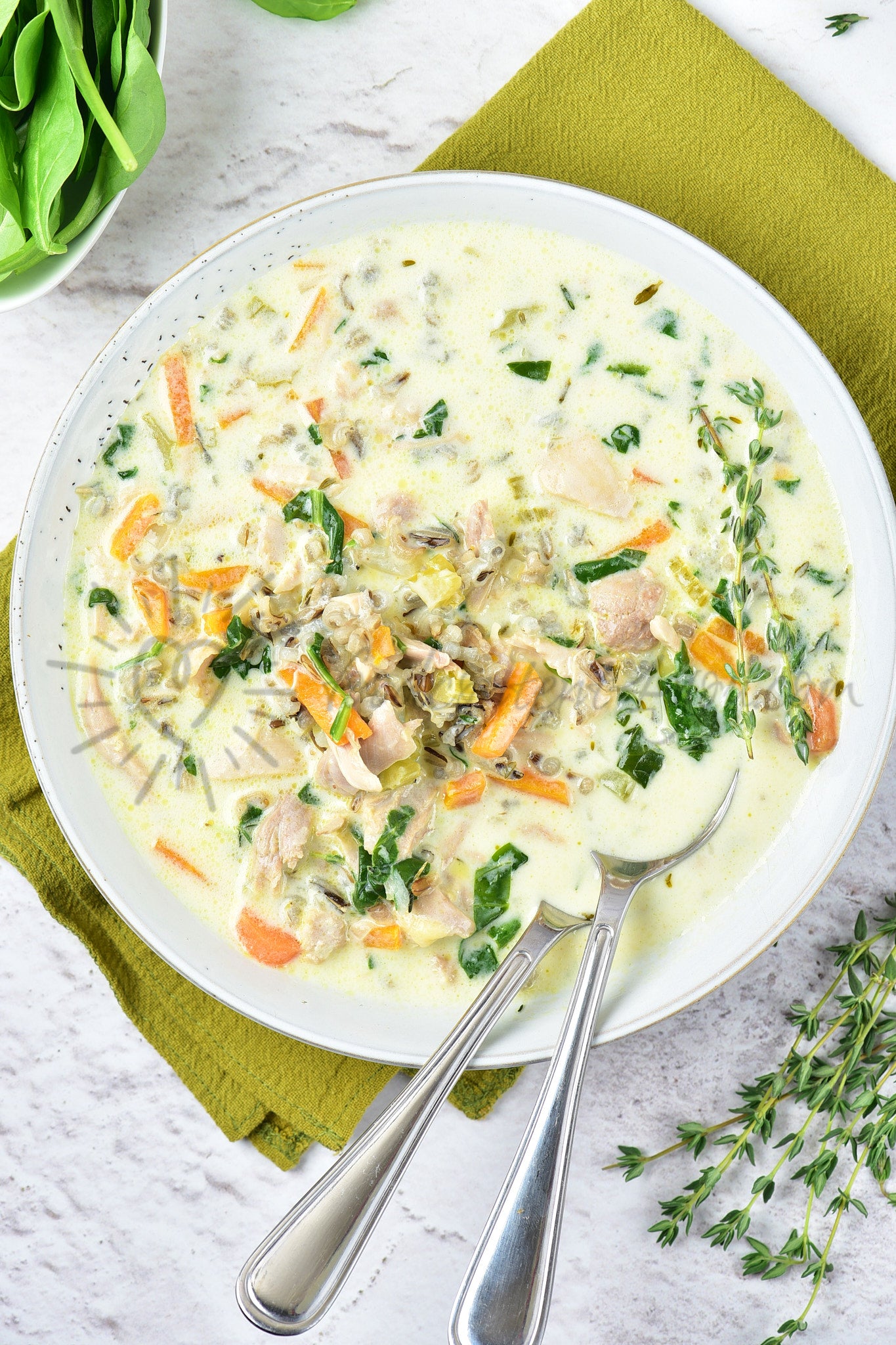Chicken and Wild Rice Soup - Set 5 of 5