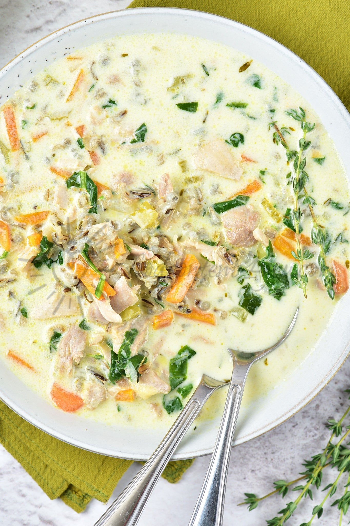 Chicken and Wild Rice Soup - Set 5 of 5