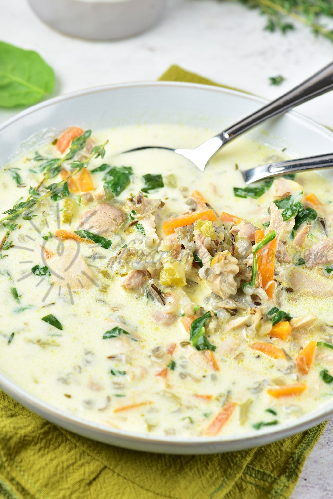 Chicken and Wild Rice Soup - Set 5 of 5