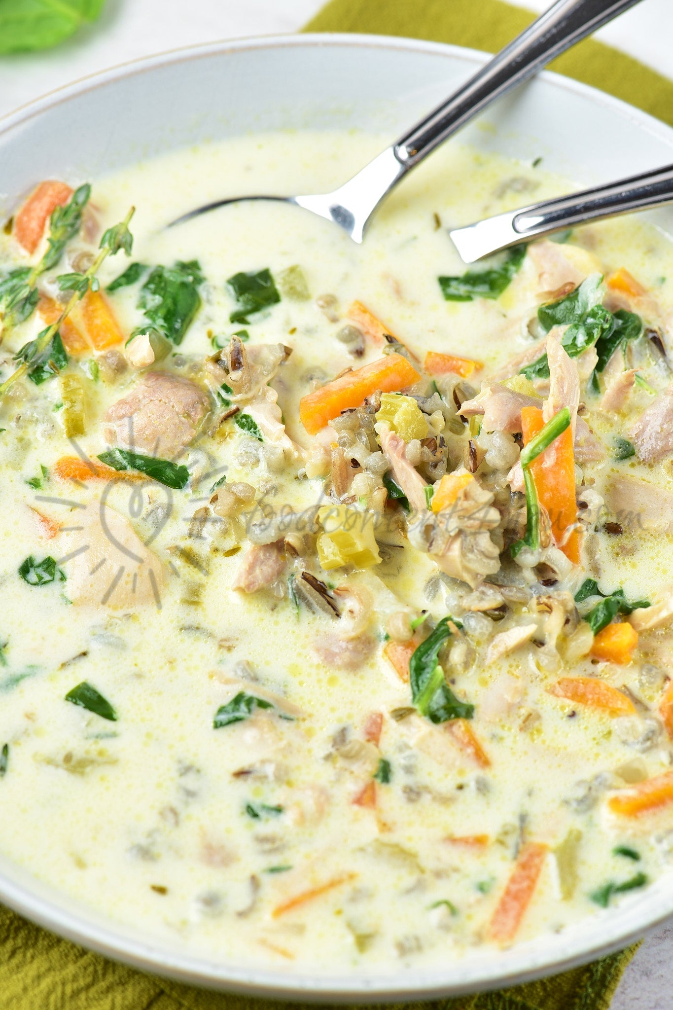 Chicken and Wild Rice Soup - Set 5 of 5