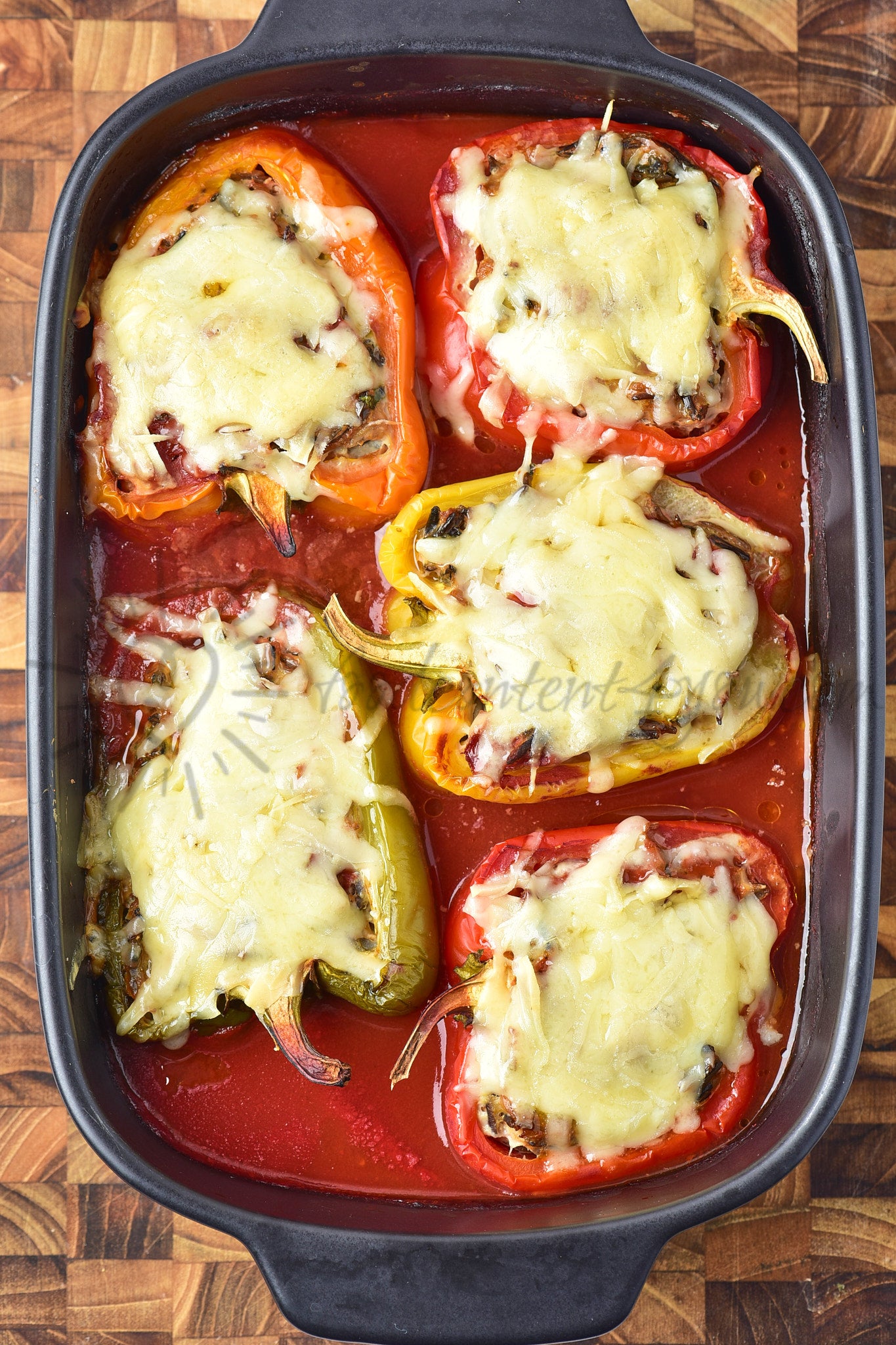 Chicken and Wild rice Stuffed Peppers - Set 2 of 5
