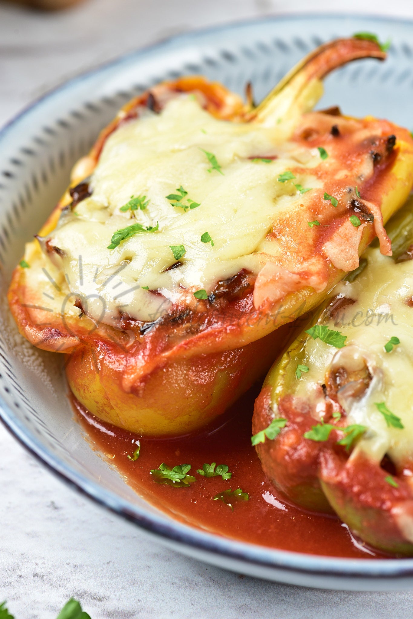 Chicken and Wild rice Stuffed Peppers - Set 1 of 5