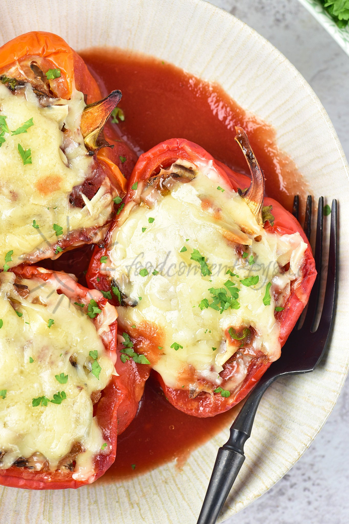Chicken and Wild rice Stuffed Peppers - Set 2 of 5