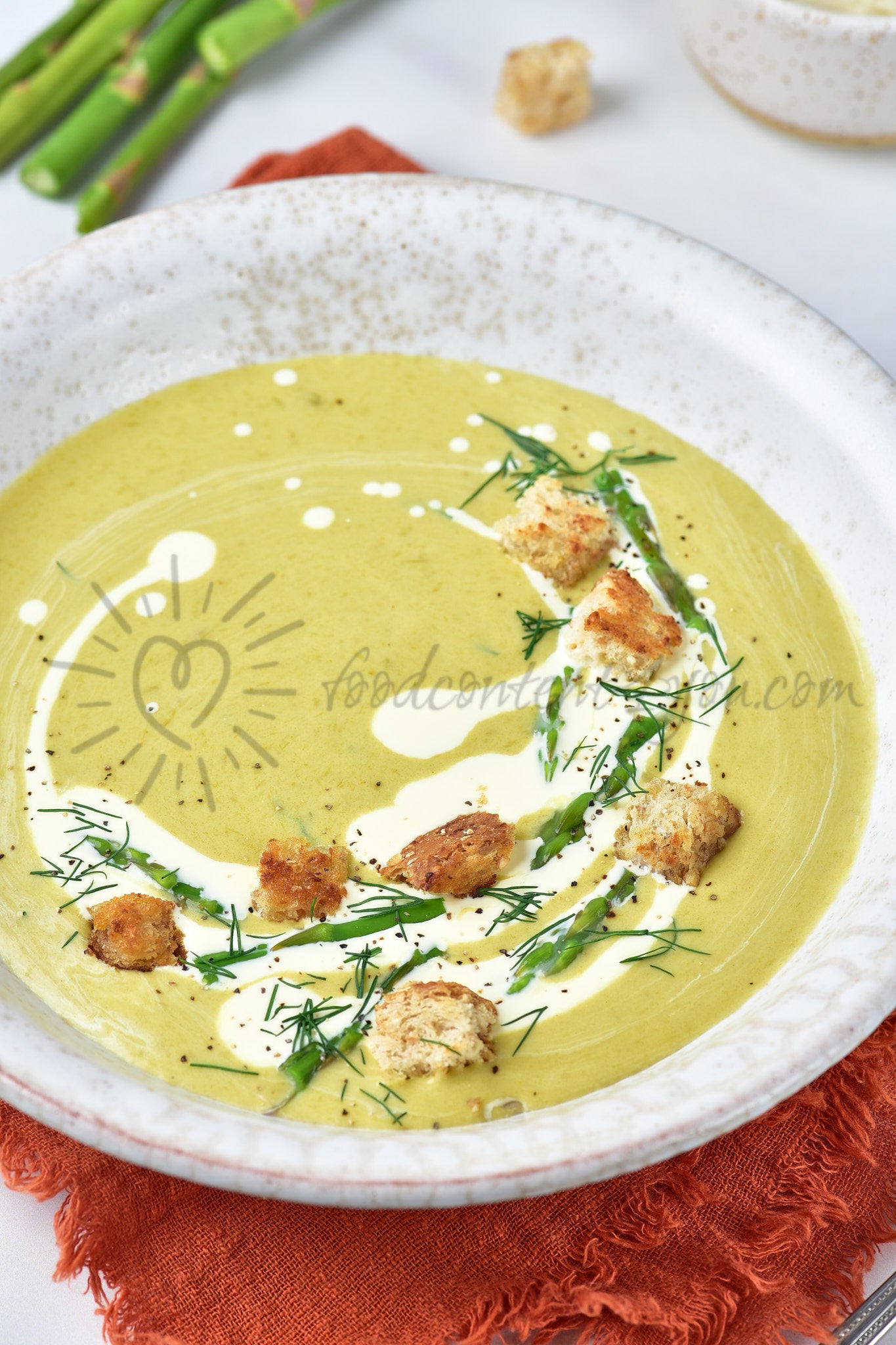 Creamy Asparagus Soup - Set 4 of 5