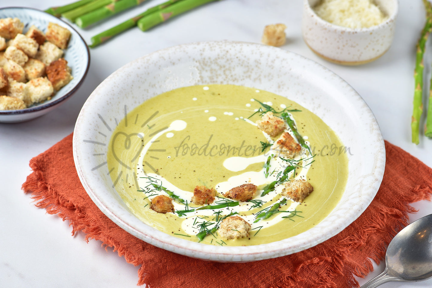 Creamy Asparagus Soup - Set 4 of 5