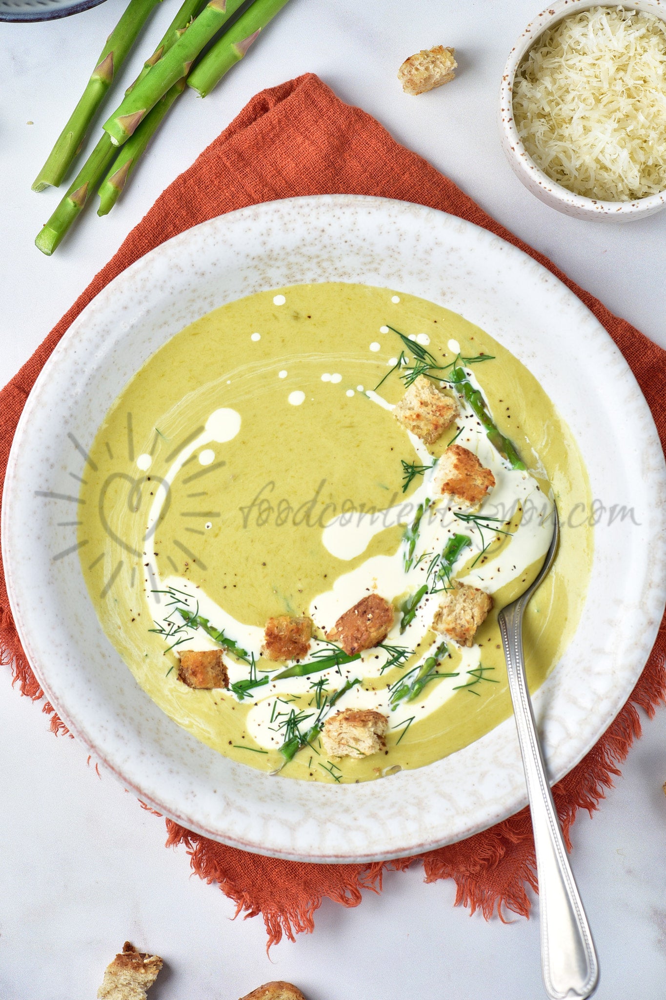 Creamy Asparagus Soup - Set 4 of 5