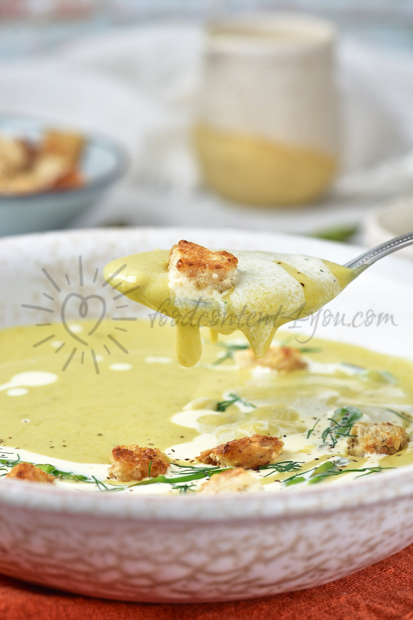 Creamy Asparagus Soup - Set 4 of 5