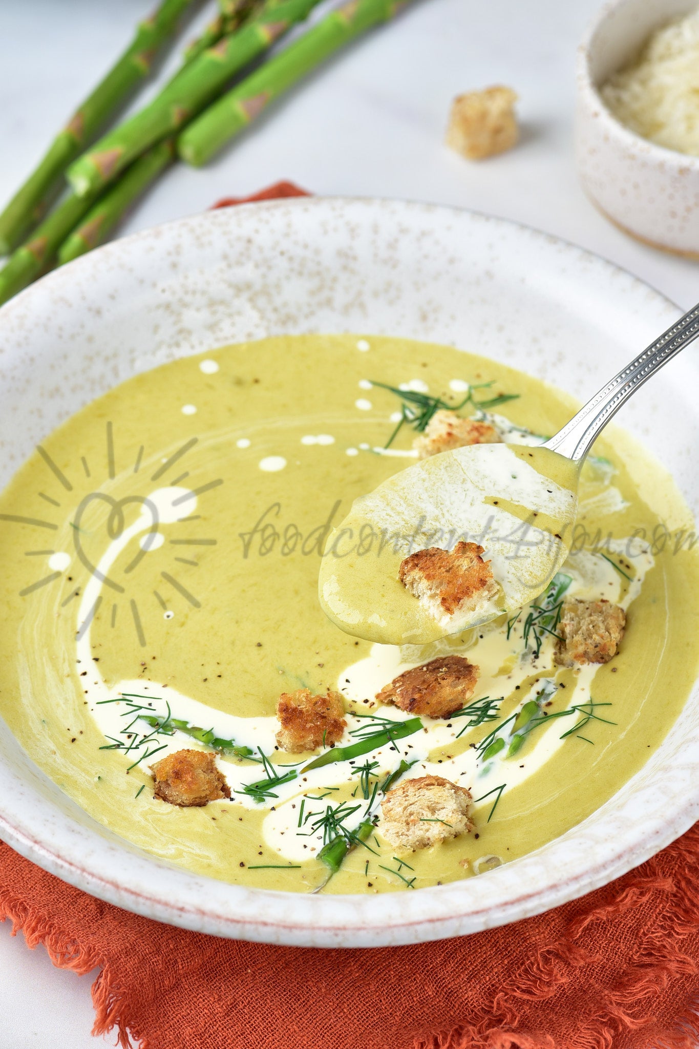 Creamy Asparagus Soup - Set 4 of 5