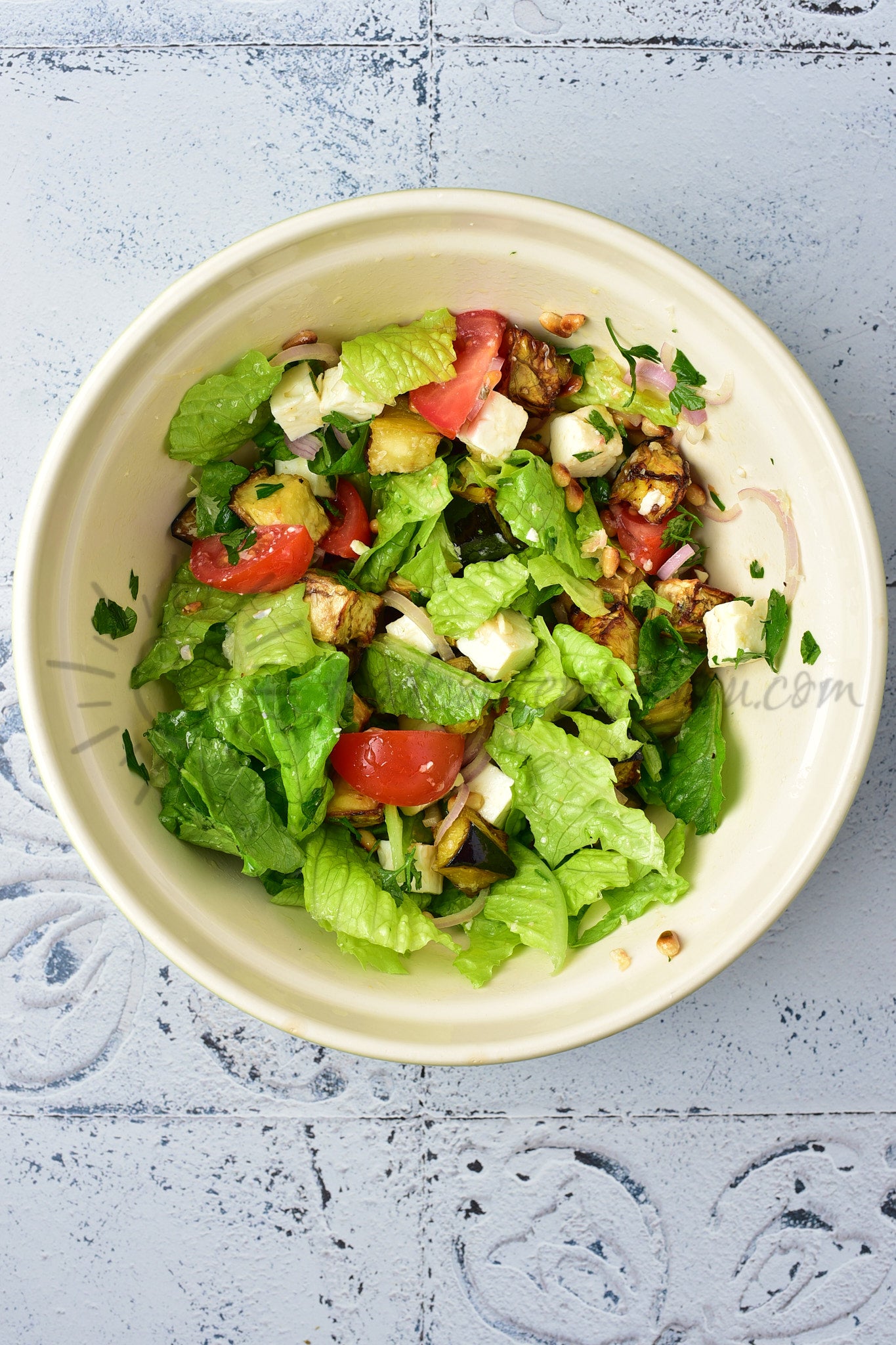 Roasted Aubergine Salad