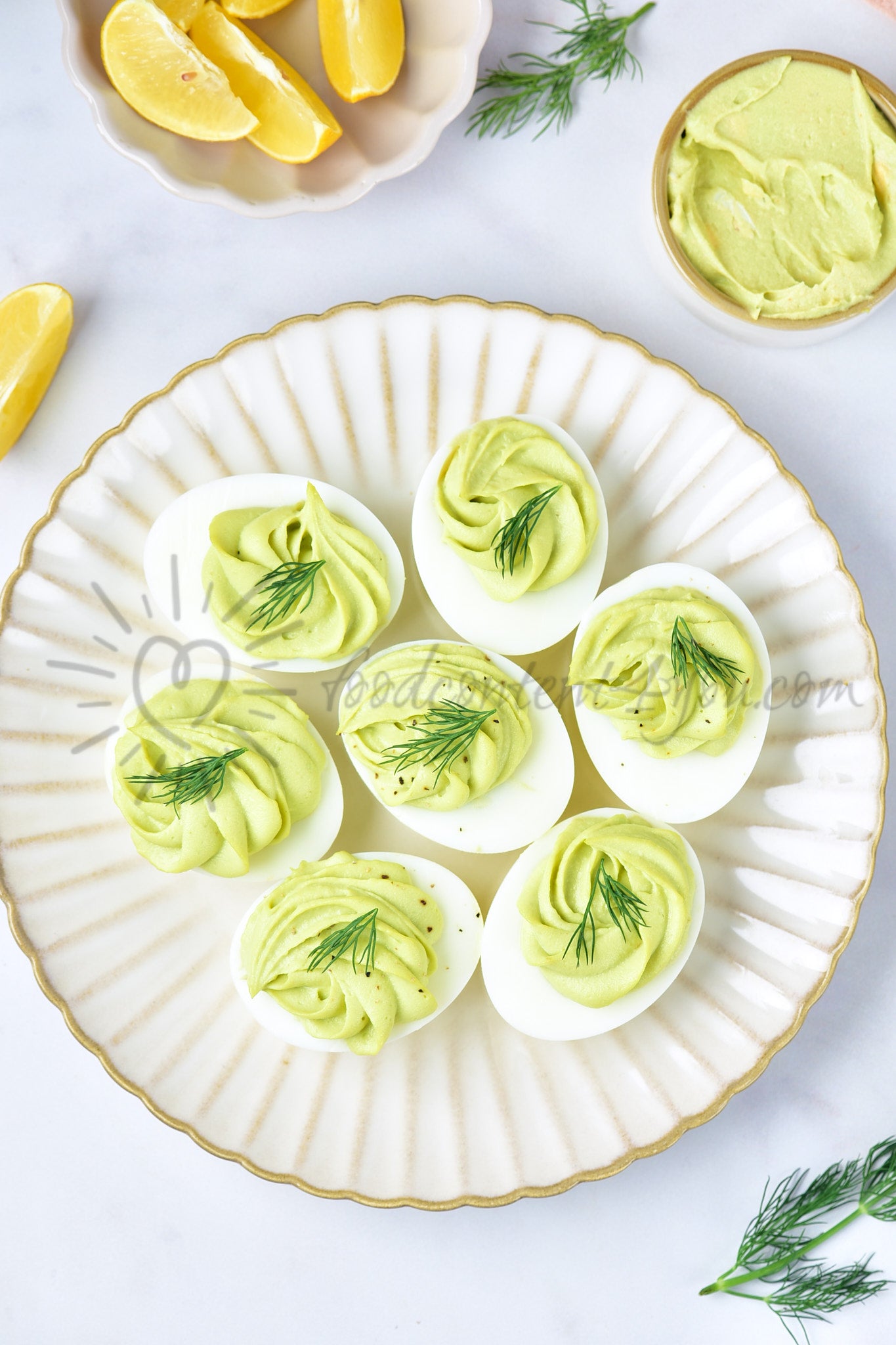 Avocado Deviled Eggs - Set 3 of 5