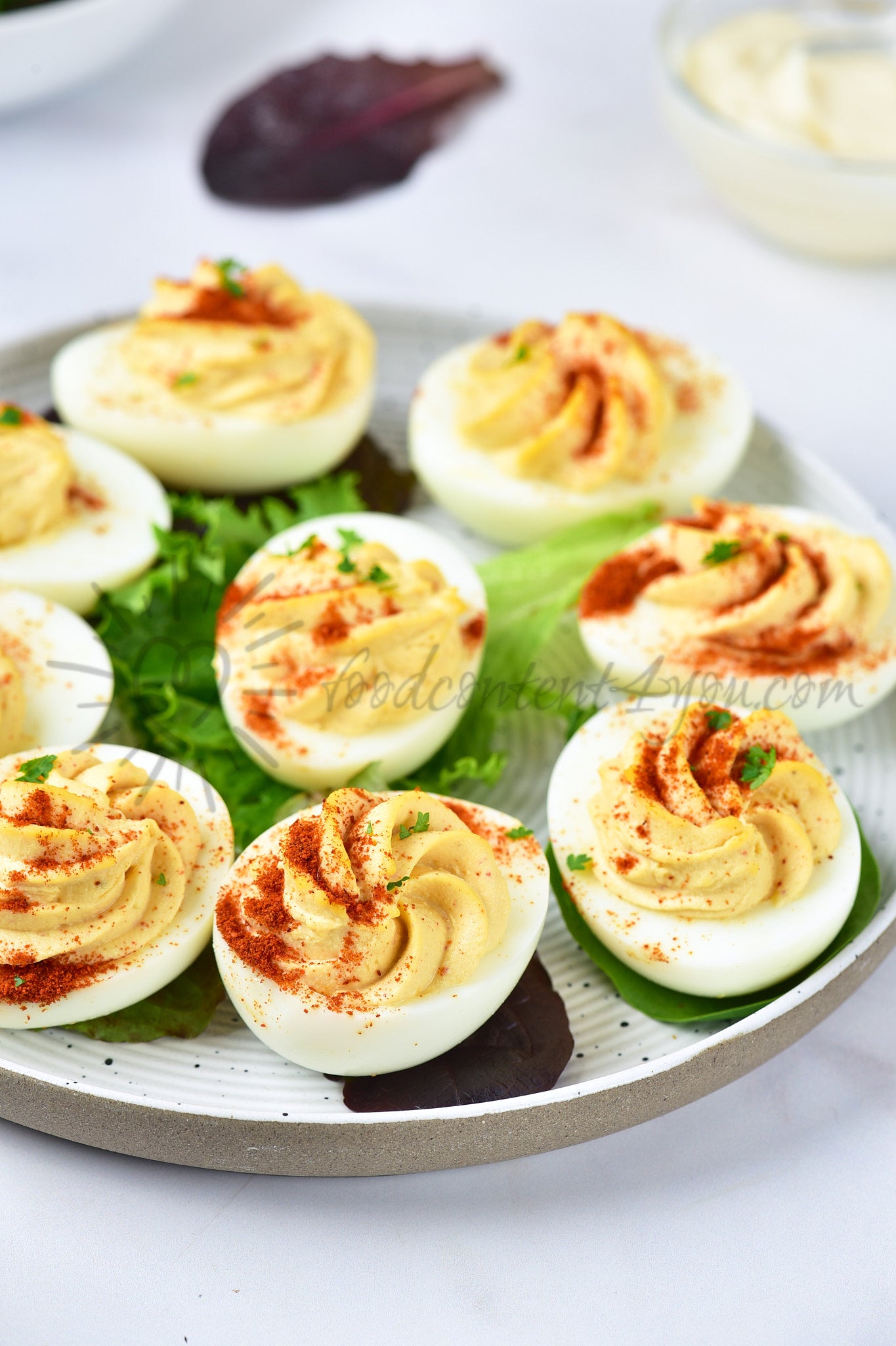 Deviled no-mayo Eggs - Set 3 of 5