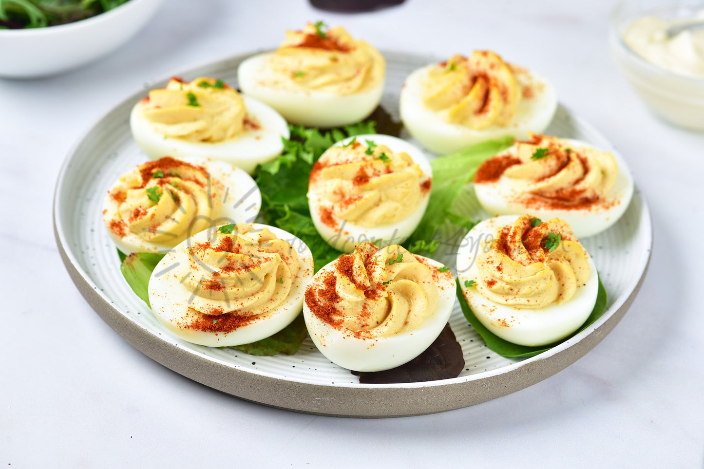 Deviled no-mayo Eggs - Set 3 of 5