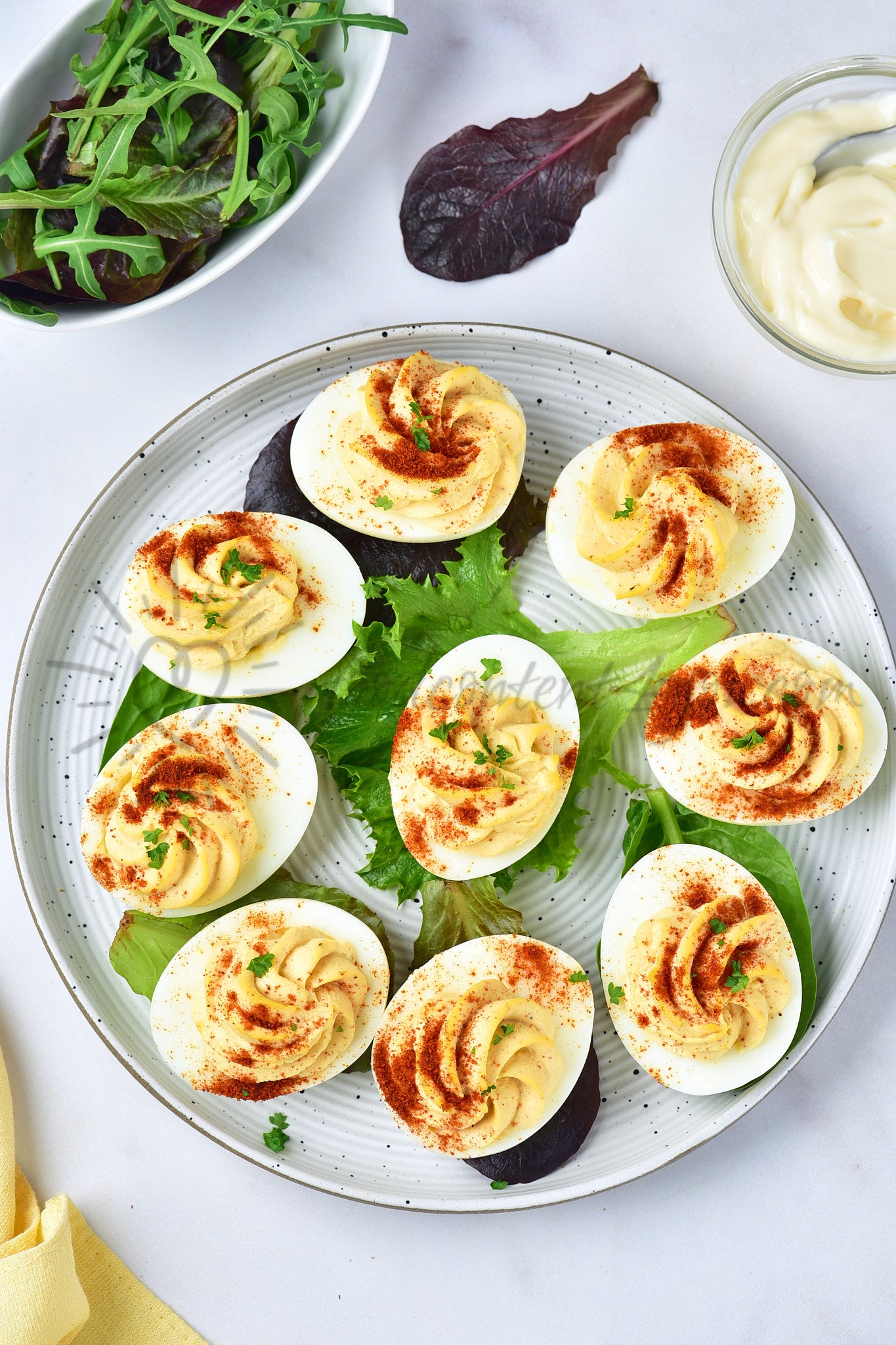 Deviled no-mayo Eggs - Set 3 of 5