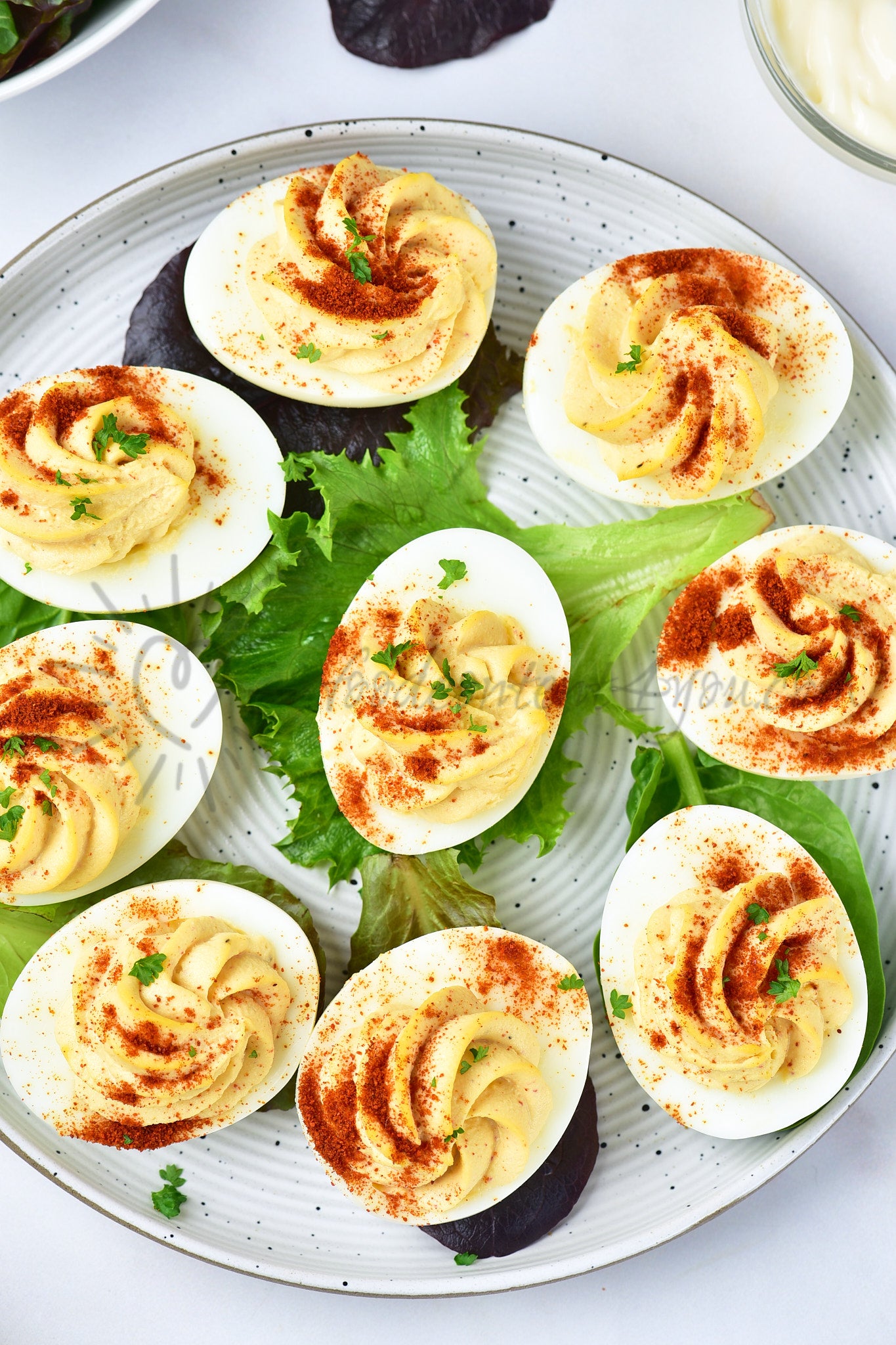 Deviled no-mayo Eggs - Set 3 of 5