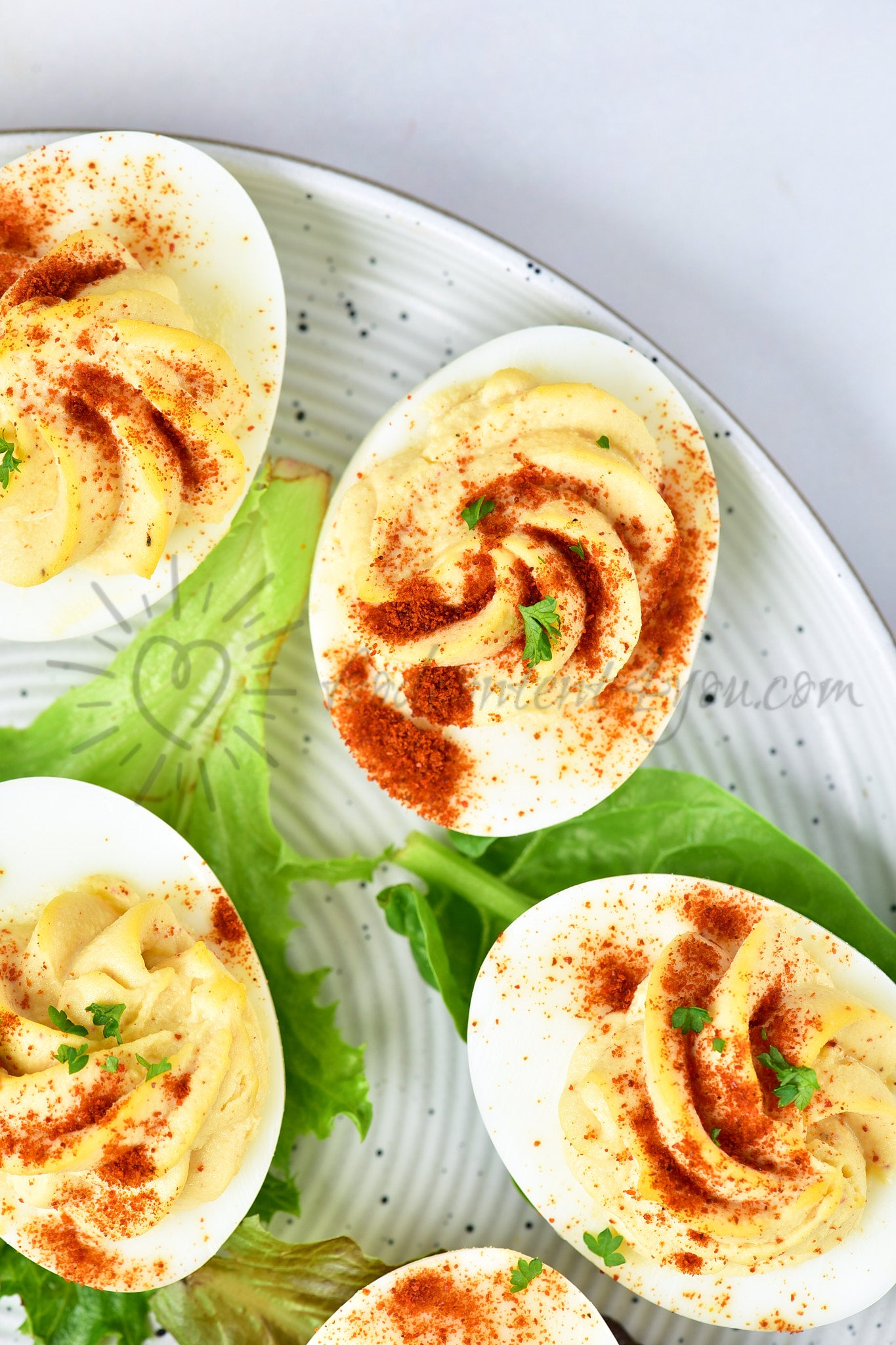 Deviled no-mayo Eggs - Set 3 of 5