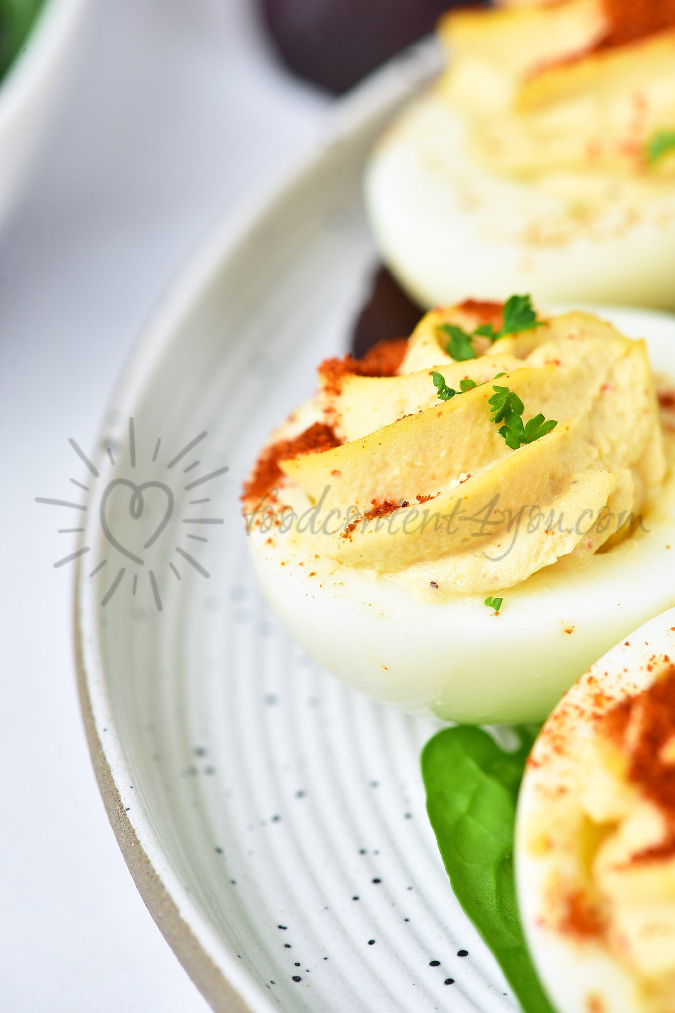 Deviled no-mayo Eggs - Set 3 of 5