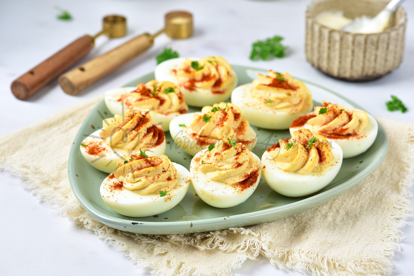 Deviled no-mayo Eggs - Set 4 of 5