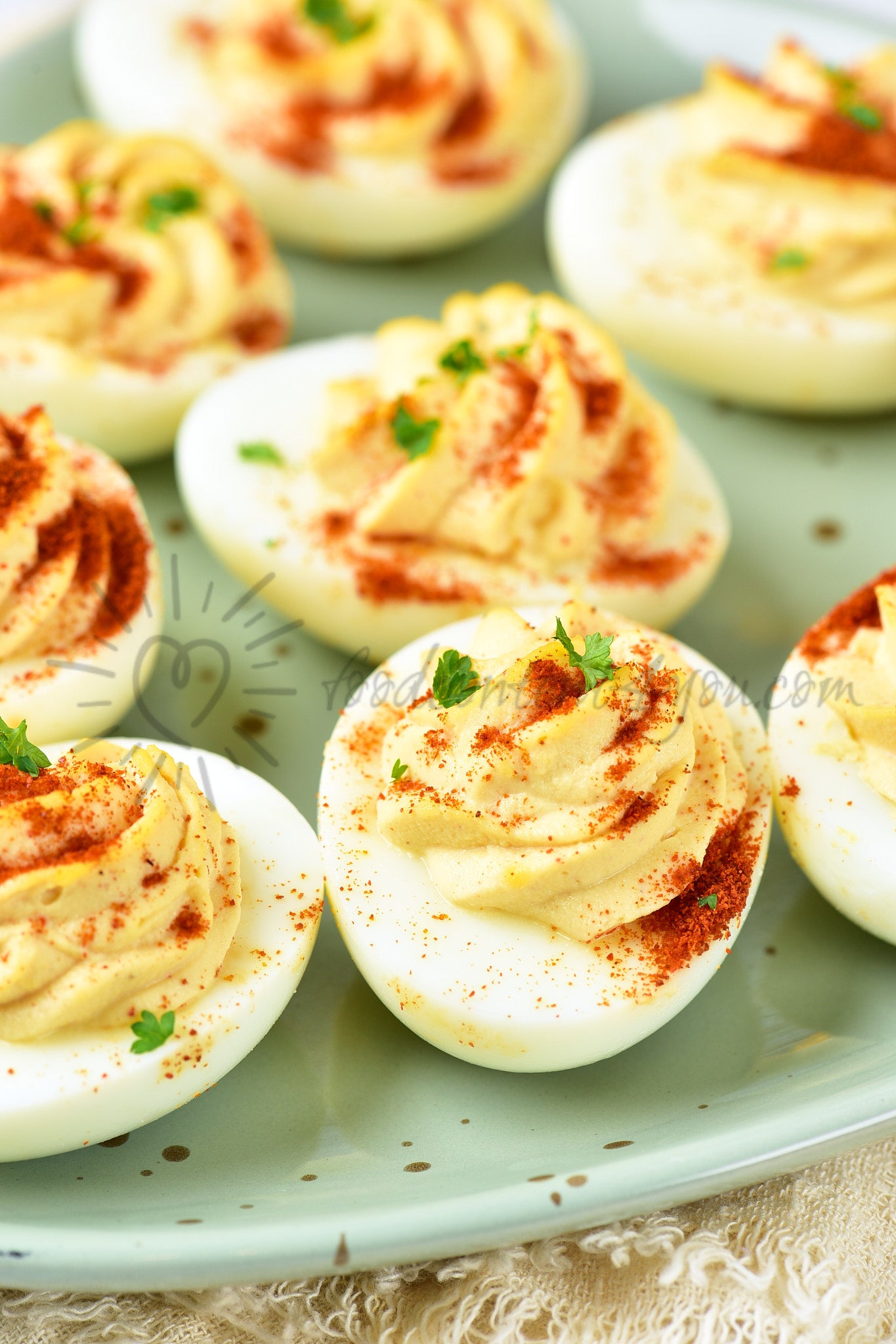 Deviled no-mayo Eggs - Set 4 of 5