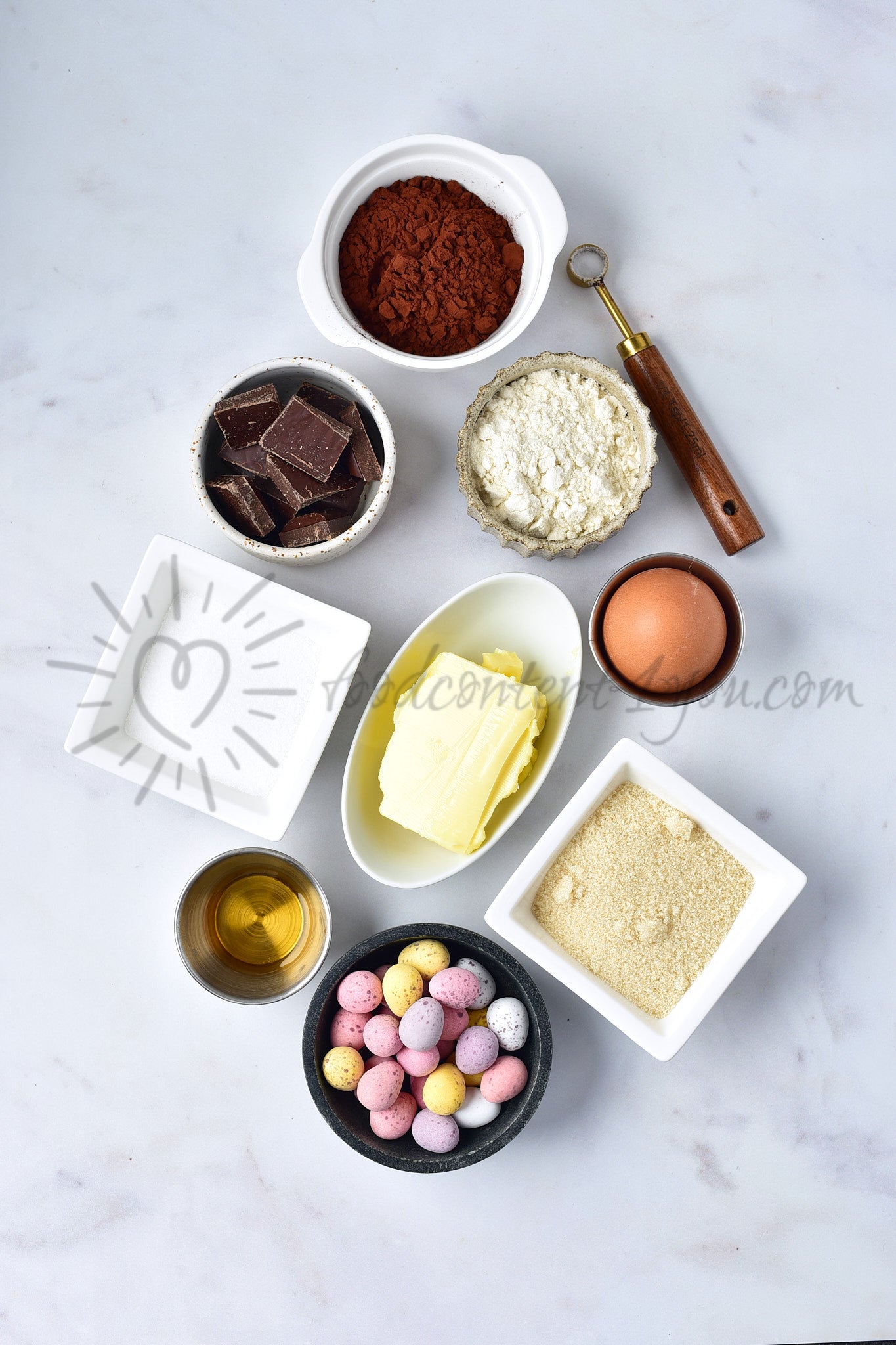 Mini Eggs brownies - Set 5 of 5