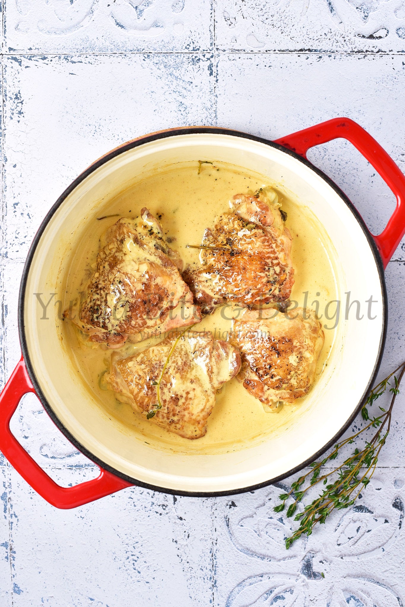 Creamy Parmesan Chicken Thighs