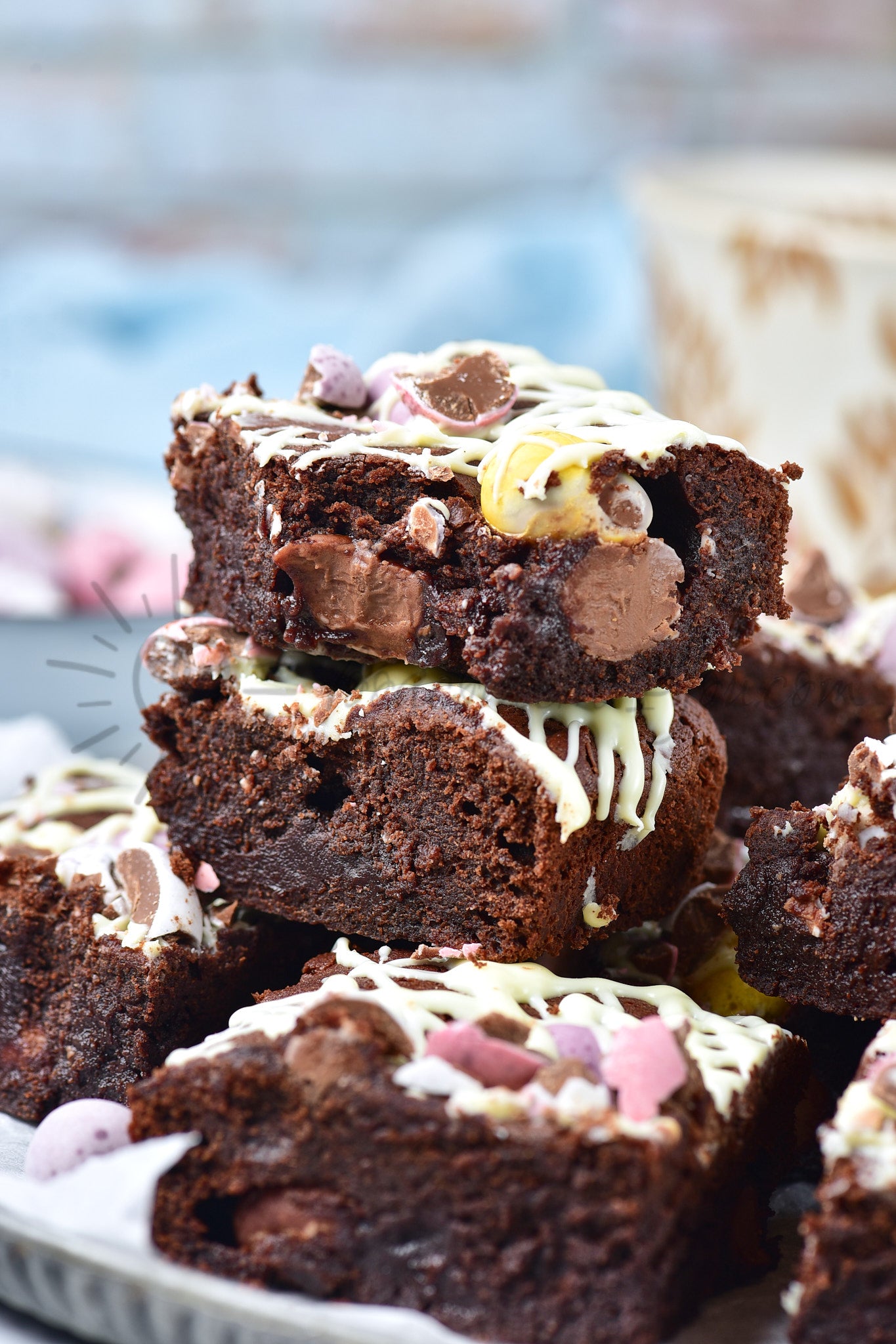 Mini Eggs brownies - Set 4 of 5