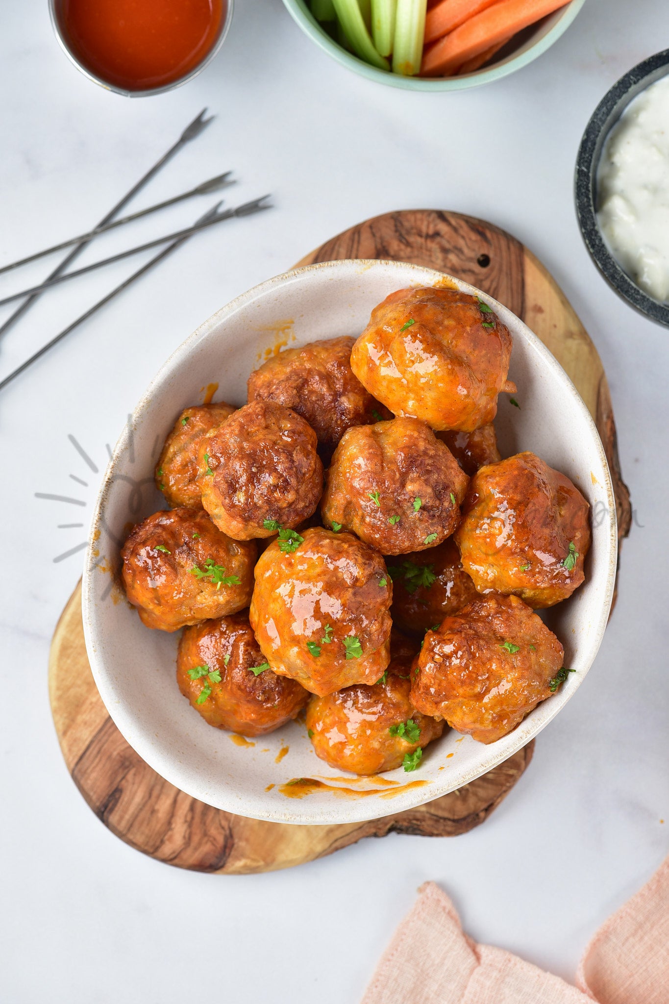Buffalo Meatballs - Set 4 of 5