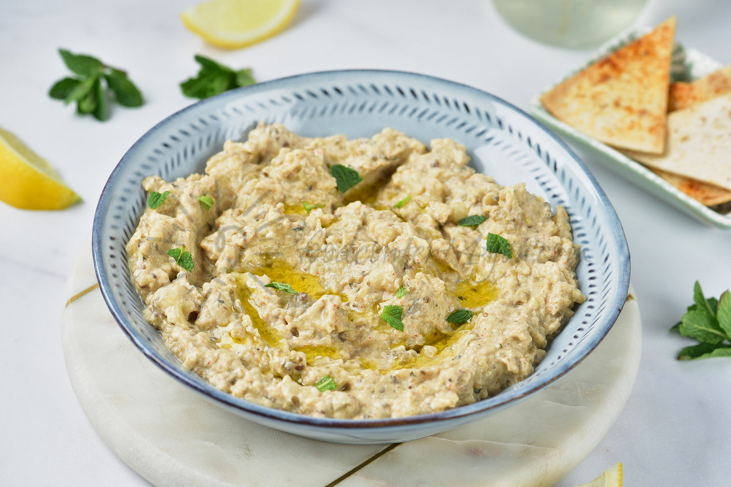 Baba Ganoush (Eggplant Dip) - Set 1 of 5