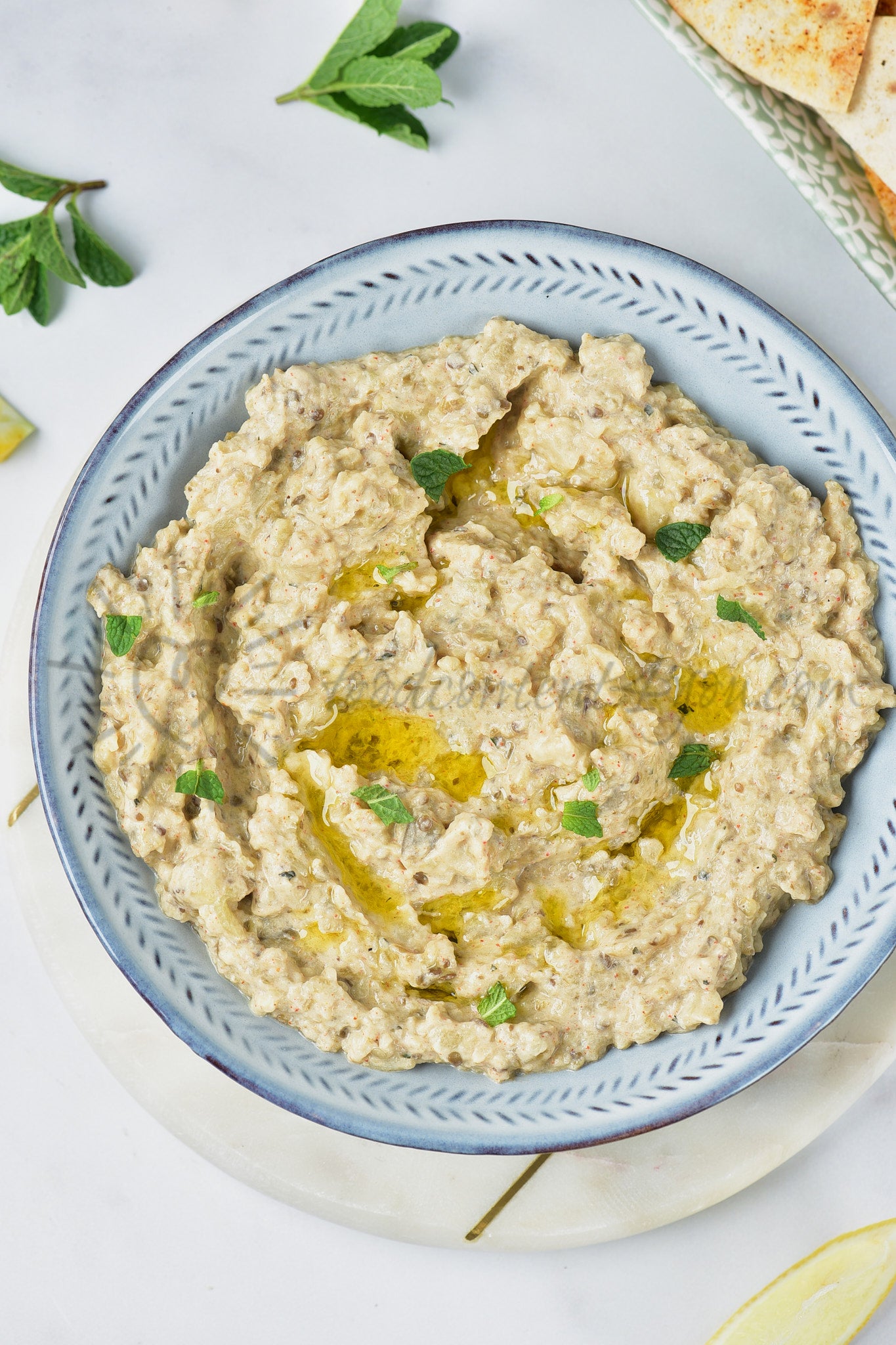 Baba Ganoush (Eggplant Dip) - Set 1 of 5