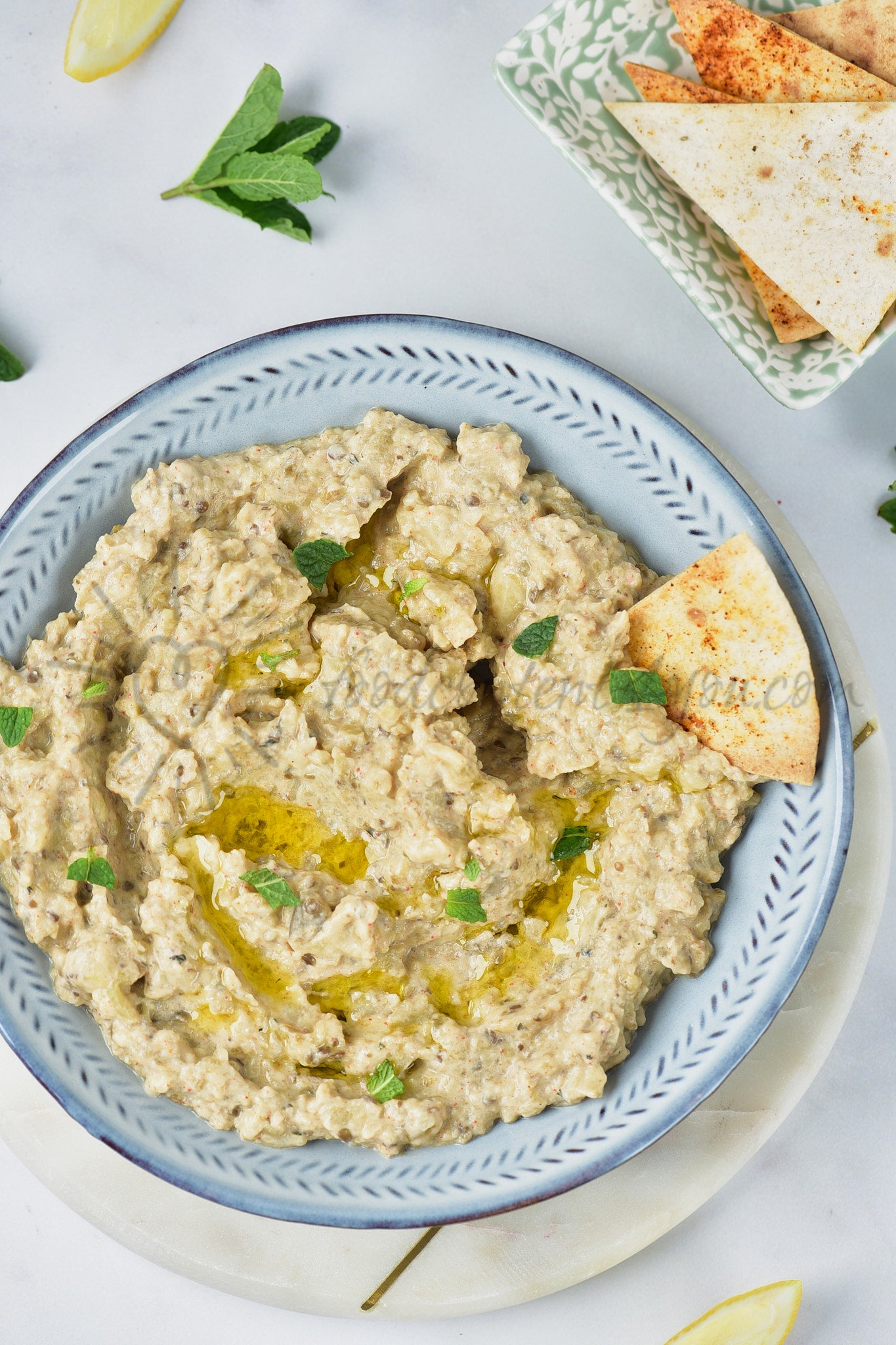 Baba Ganoush (Eggplant Dip) - Set 1 of 5