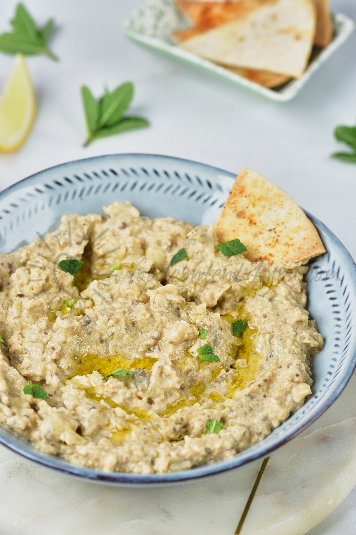 Baba Ganoush (Eggplant Dip) - Set 1 of 5