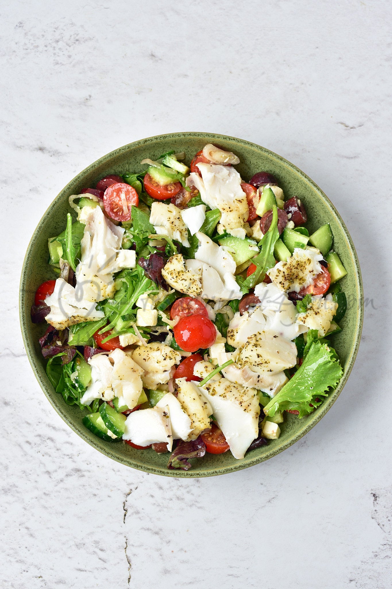 Air Fryer Cod Salad