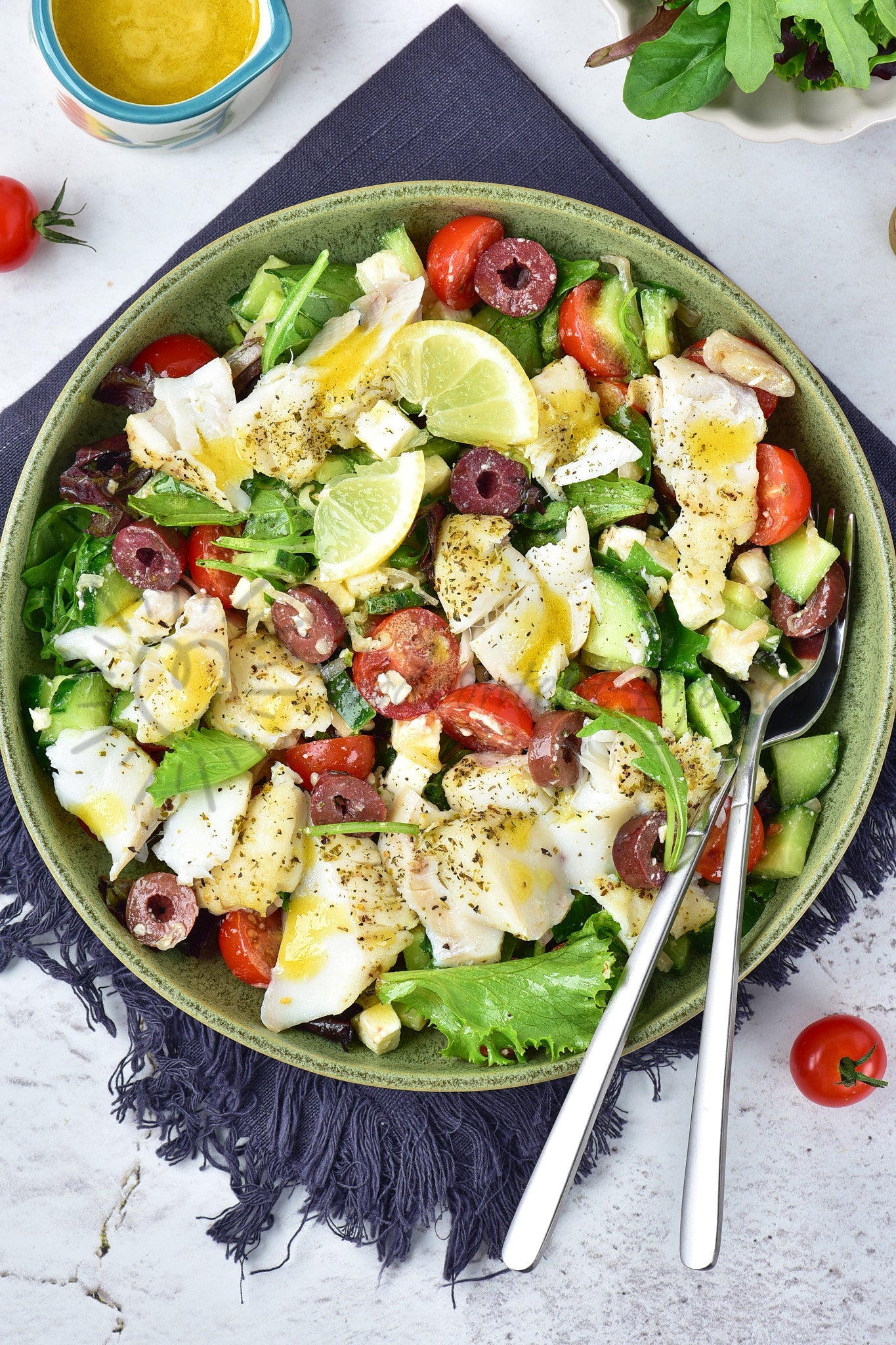 Air Fryer Cod Salad