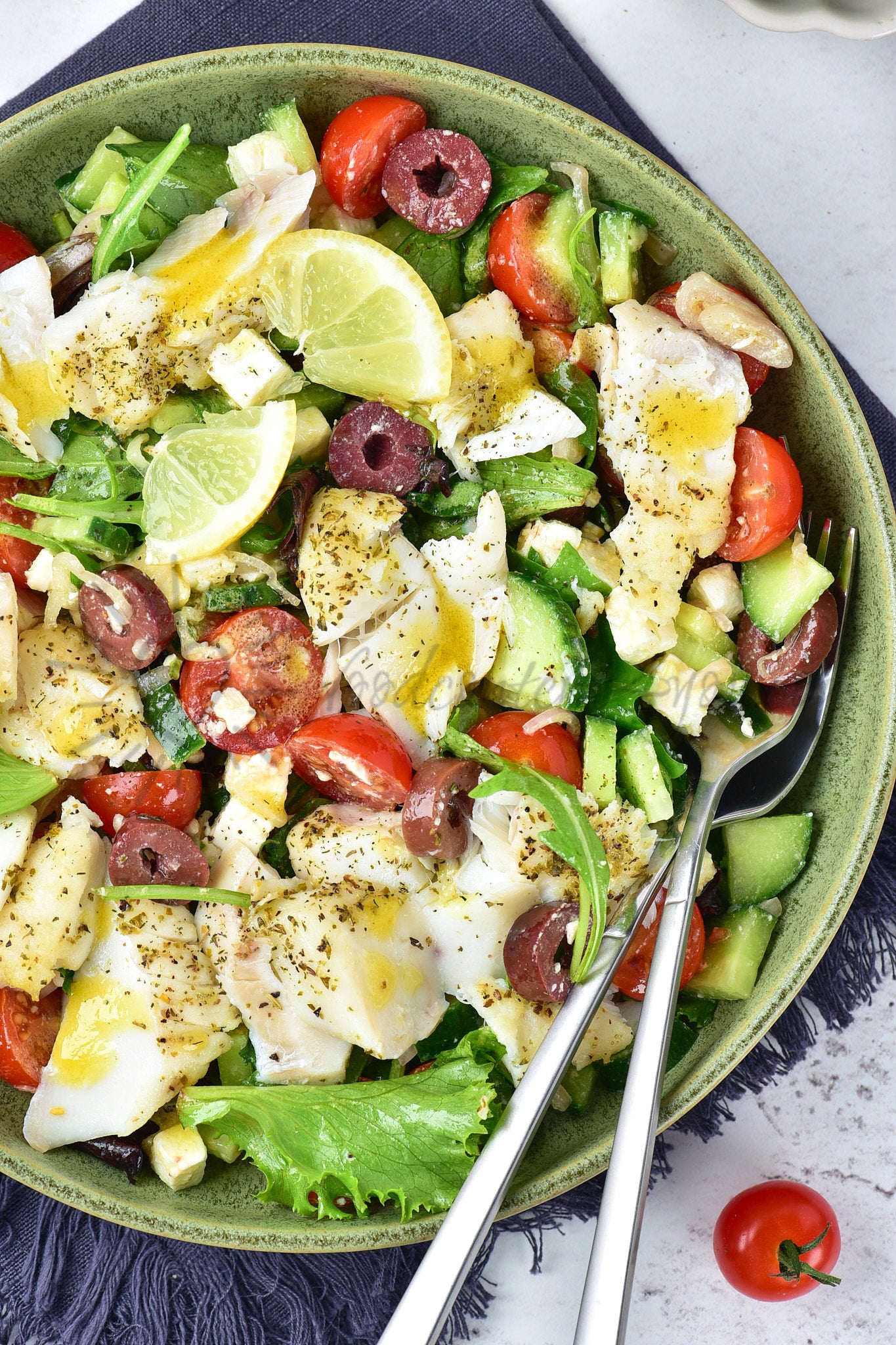 Air Fryer Cod Salad