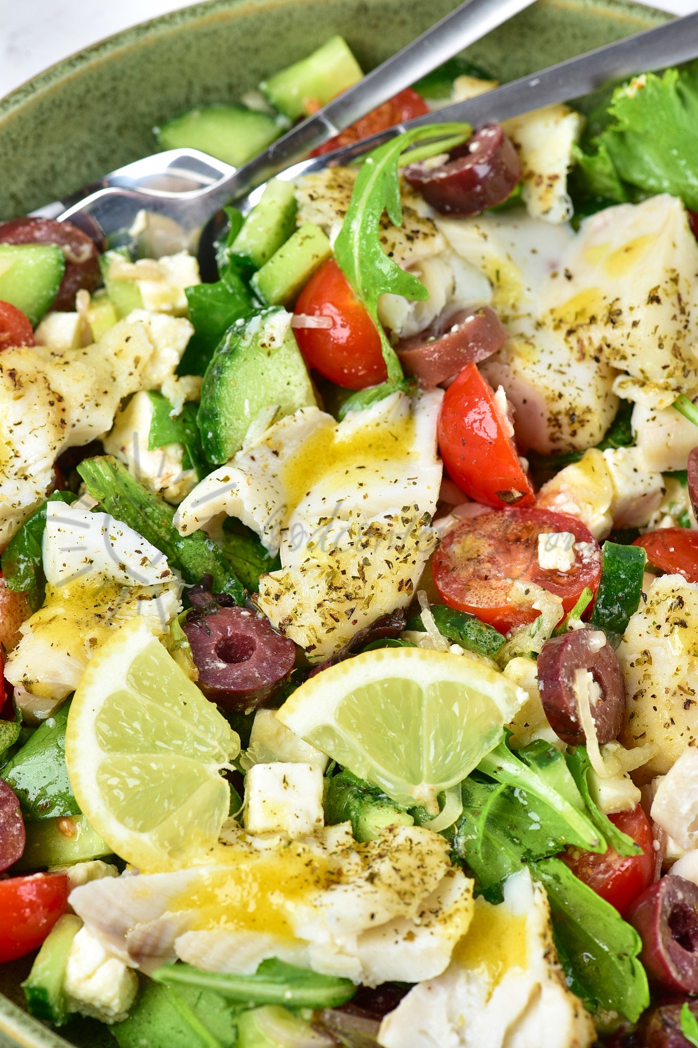 Air Fryer Cod Salad