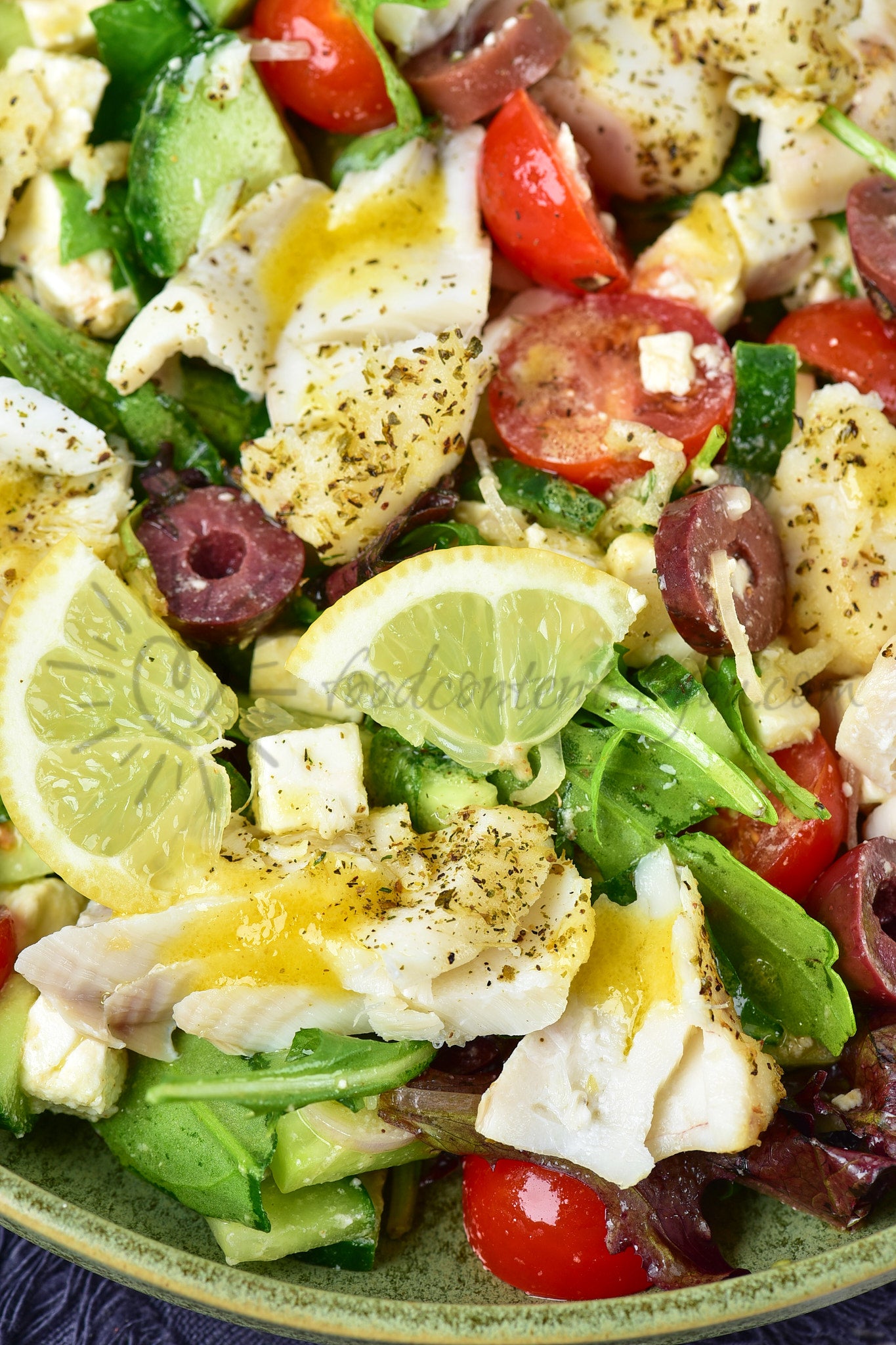 Air Fryer Cod Salad