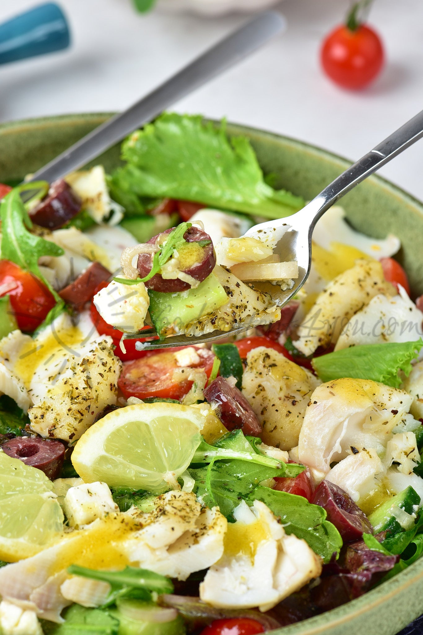 Air Fryer Cod Salad
