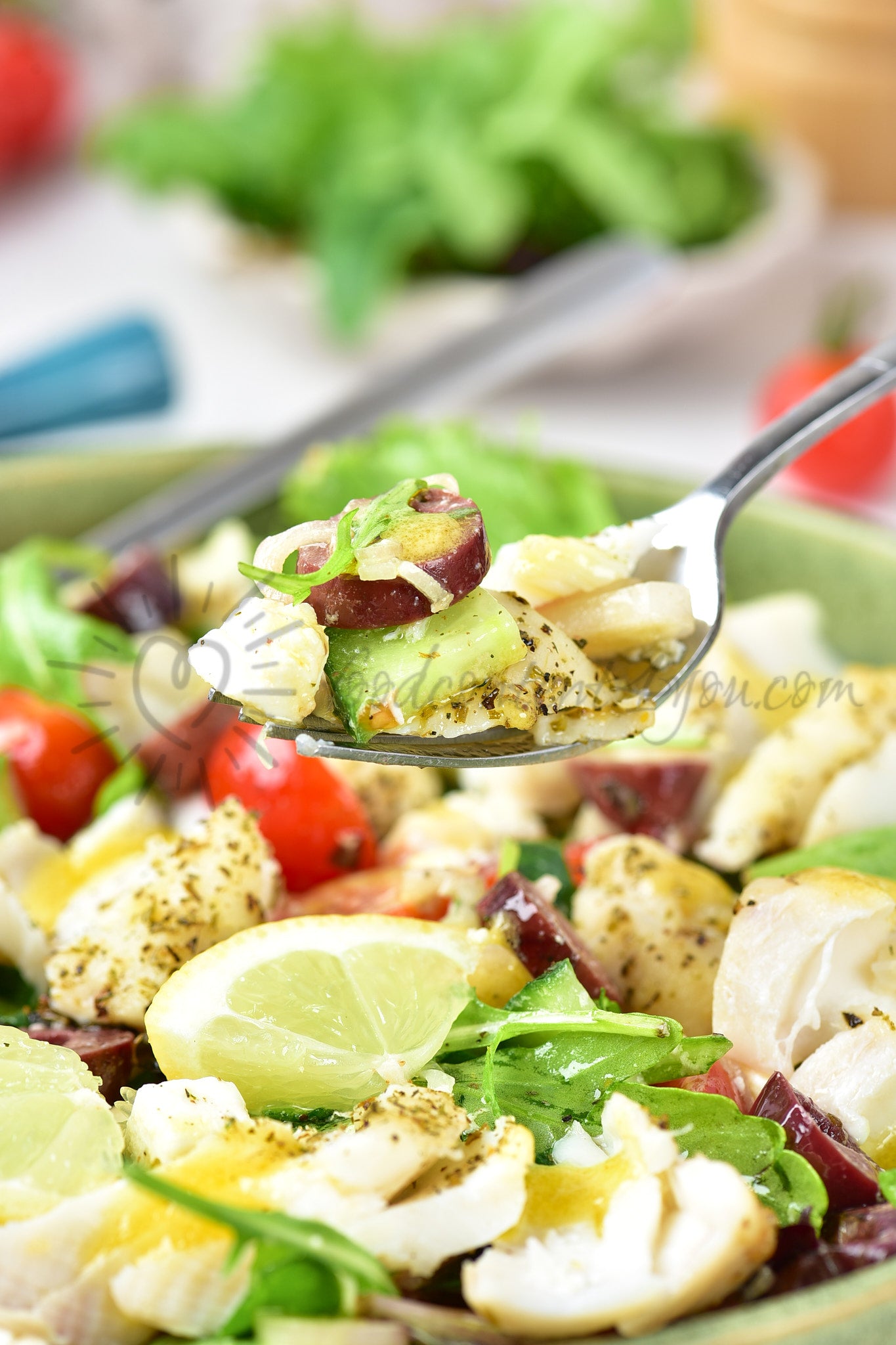 Air Fryer Cod Salad