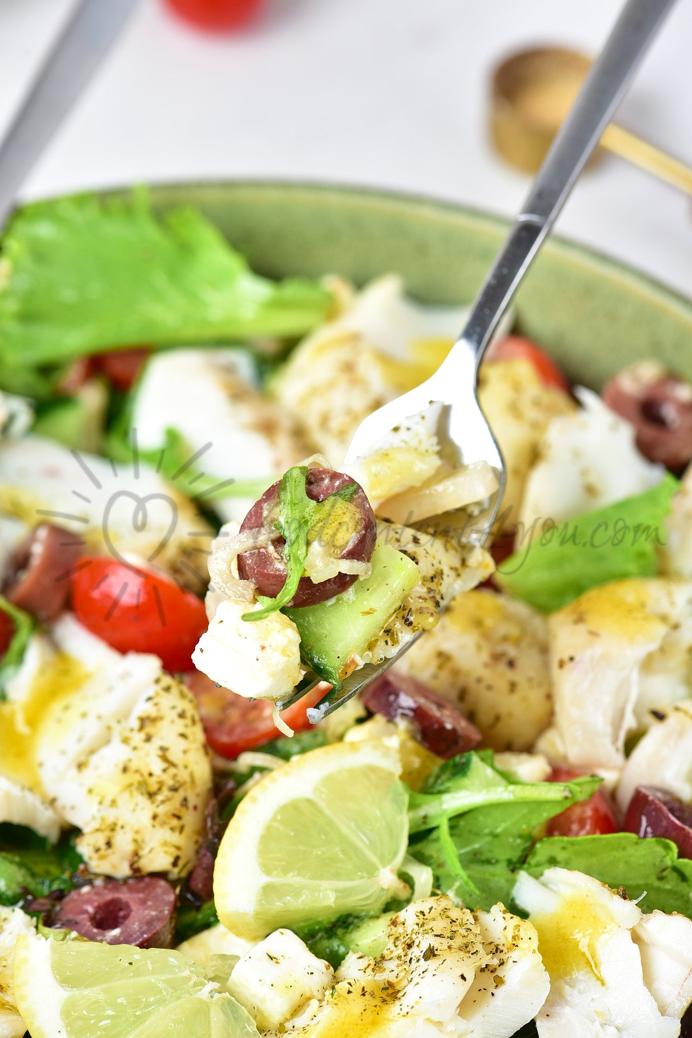 Air Fryer Cod Salad