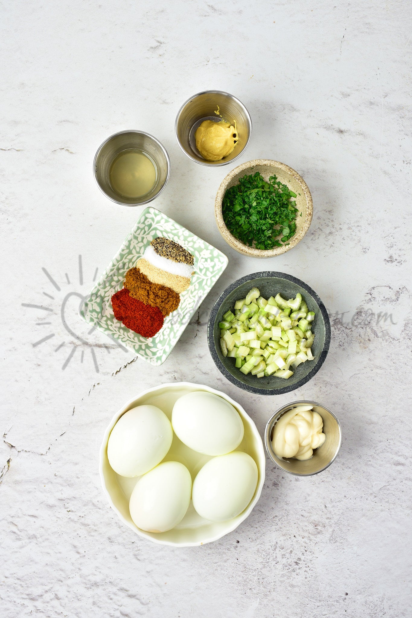 Curried Egg Salad - Set 5 of 5