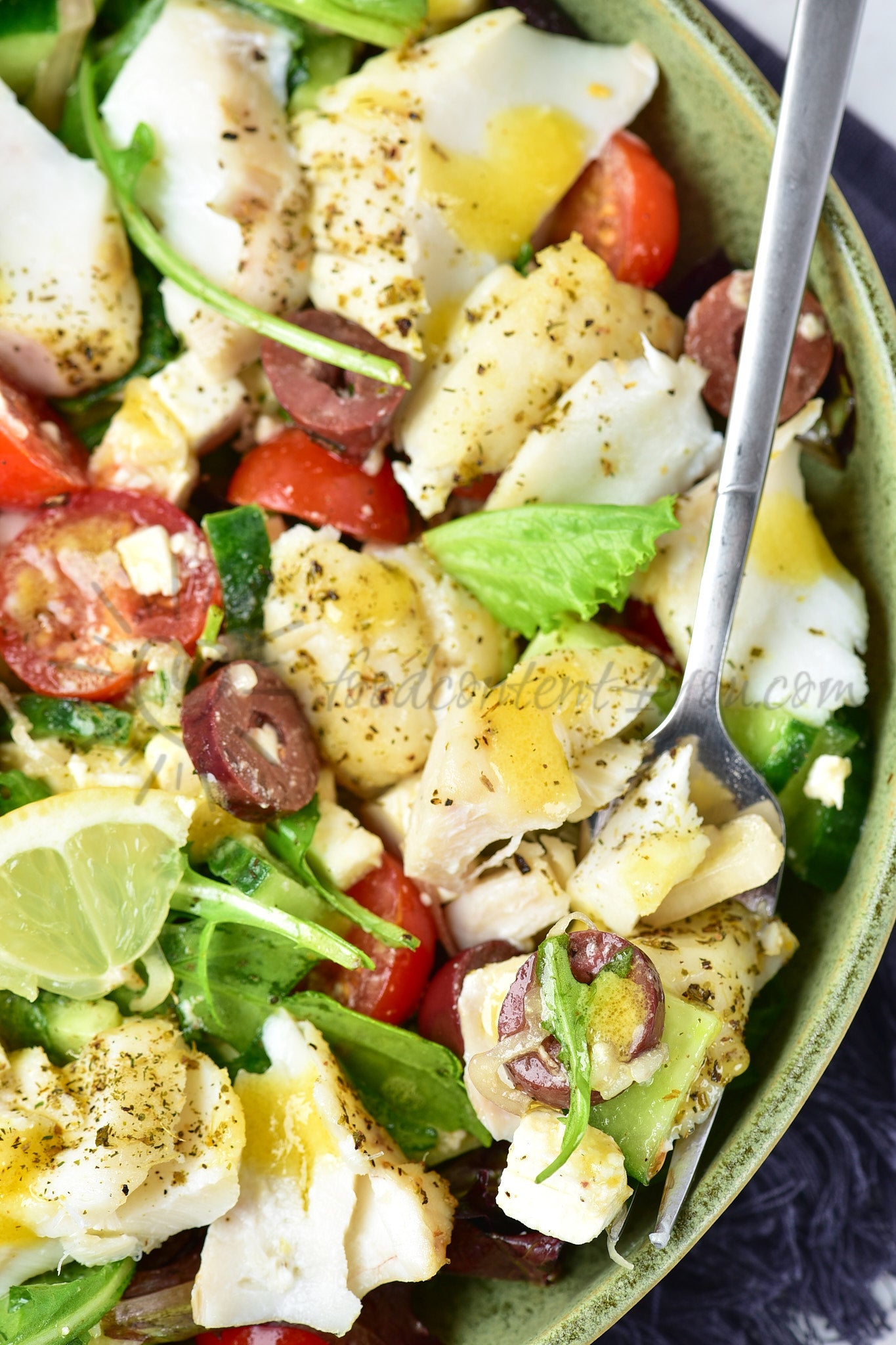 Air Fryer Cod Salad