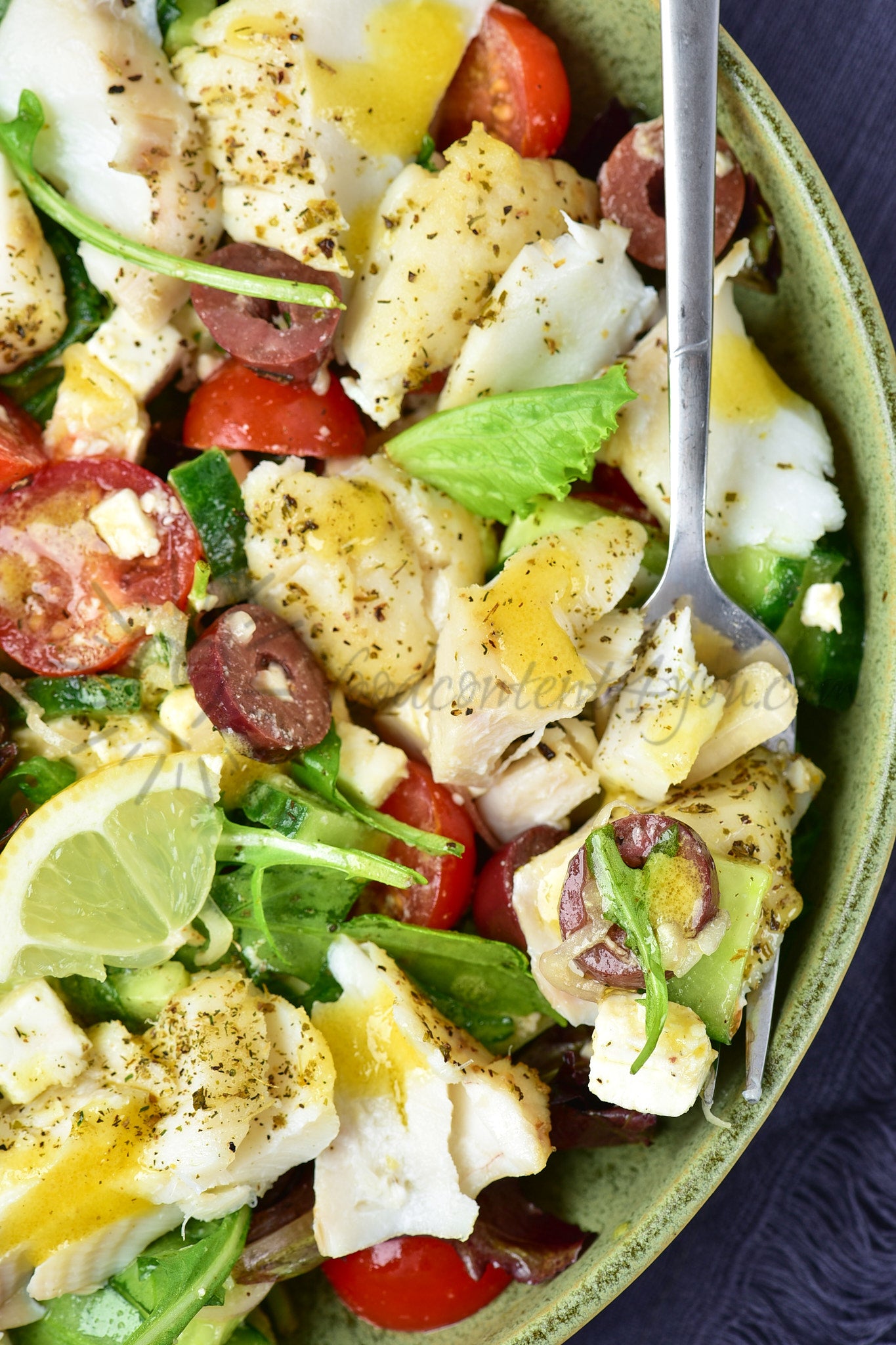 Air Fryer Cod Salad