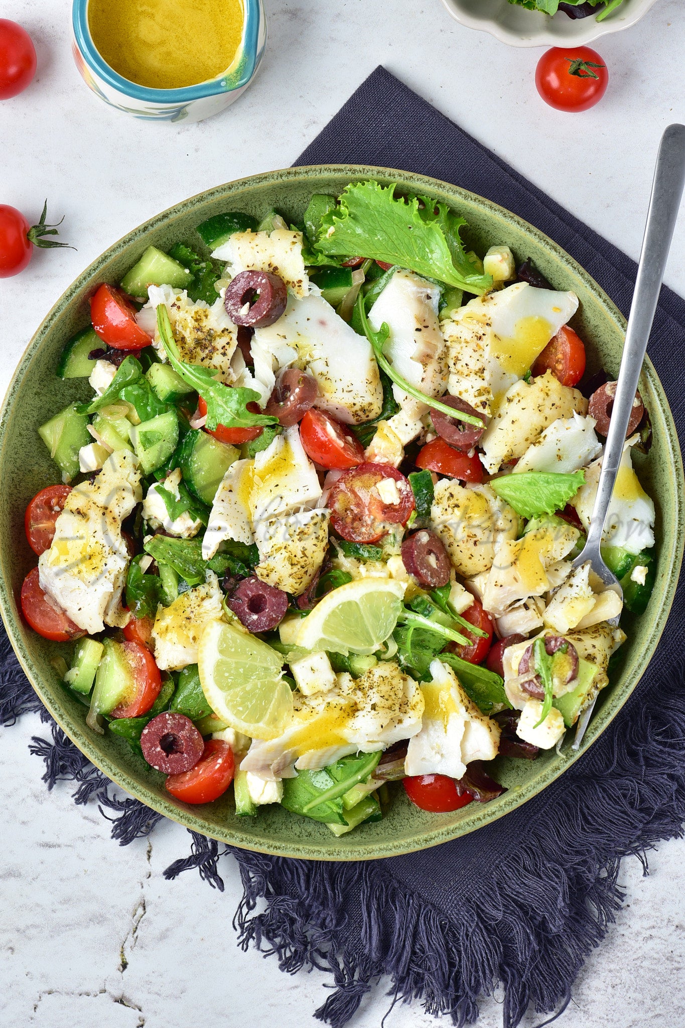 Air Fryer Cod Salad