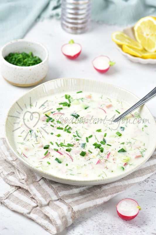 Okroshka (Russian cold soup) - Set 1 of 5
