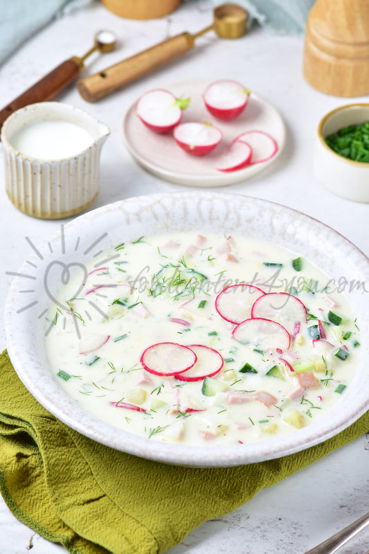 Okroshka (Russian cold soup) - Set 2 of 5