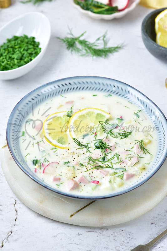 Okroshka (Russian cold soup) - Set 3 of 5